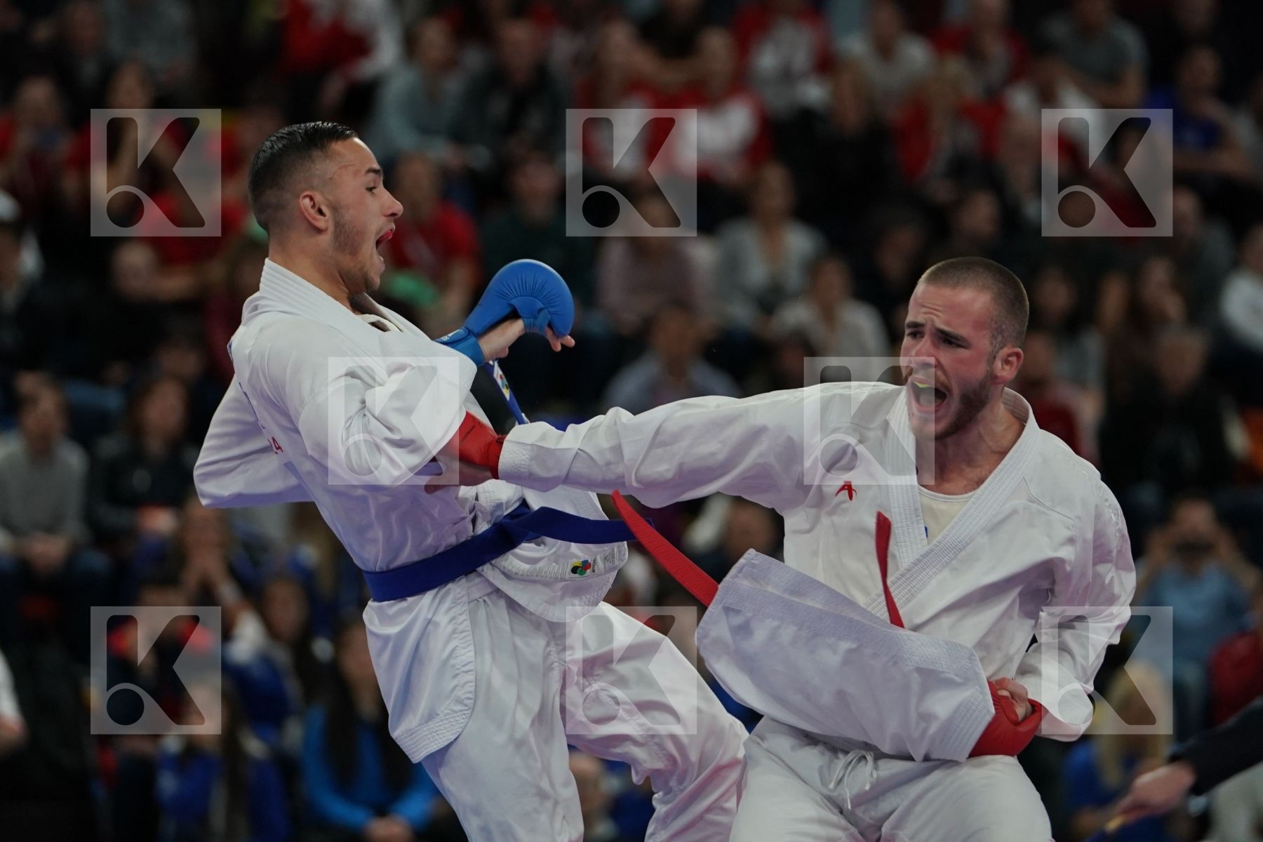 HODZIC MARIO (MONTENEGRO) vs DACOSTA STEVEN (FRANCE) in Senior Kumite -67 Kg - Final bout