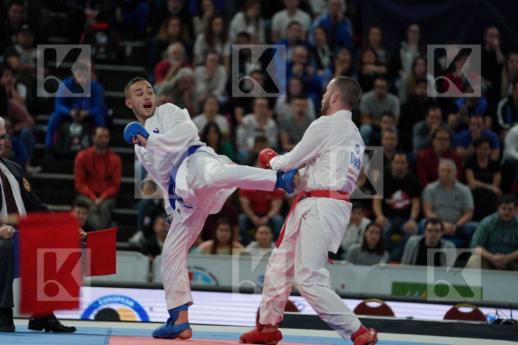 HODZIC MARIO (MONTENEGRO) vs DACOSTA STEVEN (FRANCE) in Senior Kumite -67 Kg - Final bout