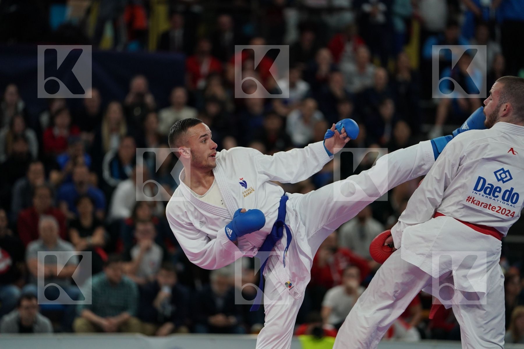 HODZIC MARIO (MONTENEGRO) vs DACOSTA STEVEN (FRANCE) in Senior Kumite -67 Kg - Final bout