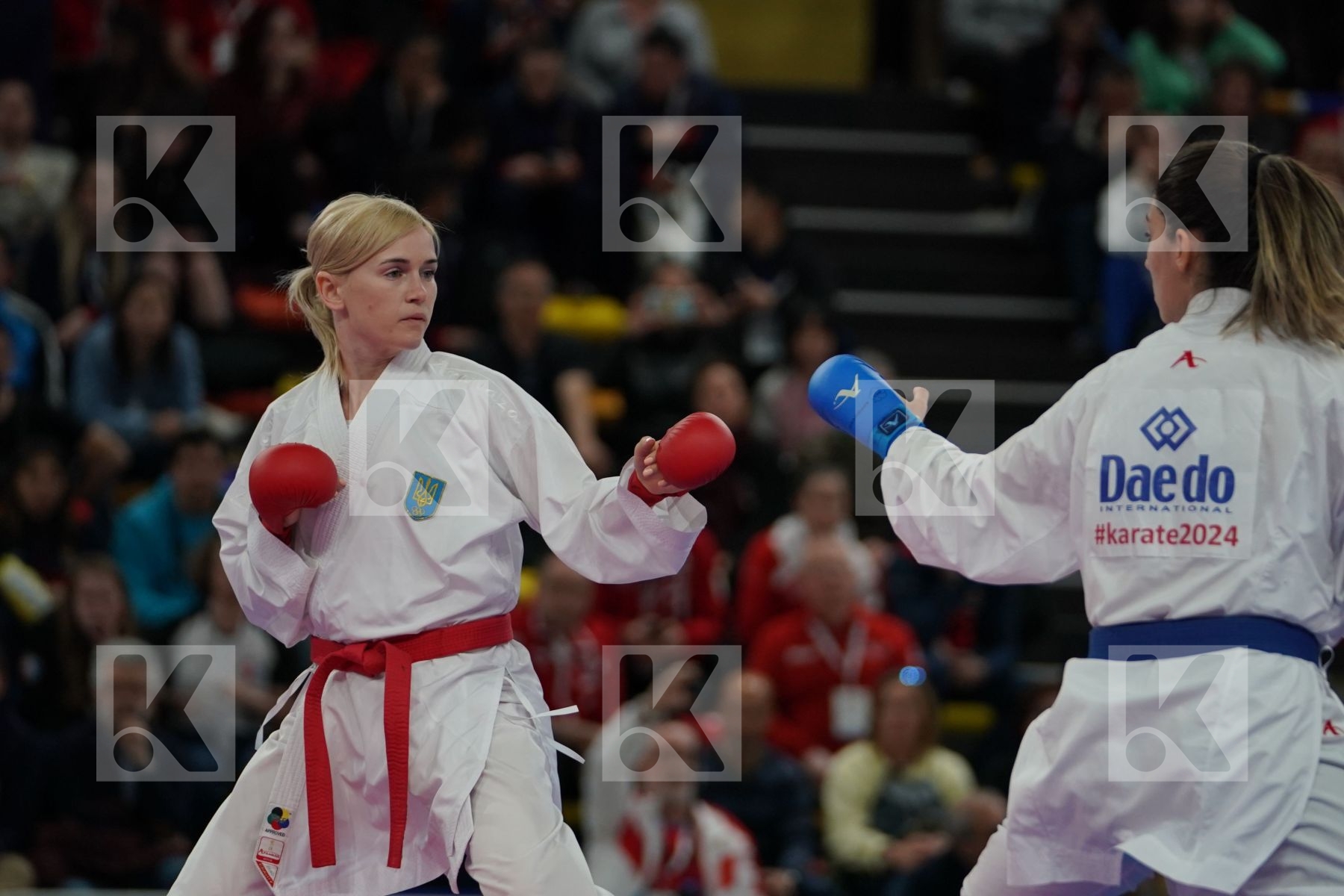 UKRAINE vs TURKEY in Senior Team Female Kumite - Final bout