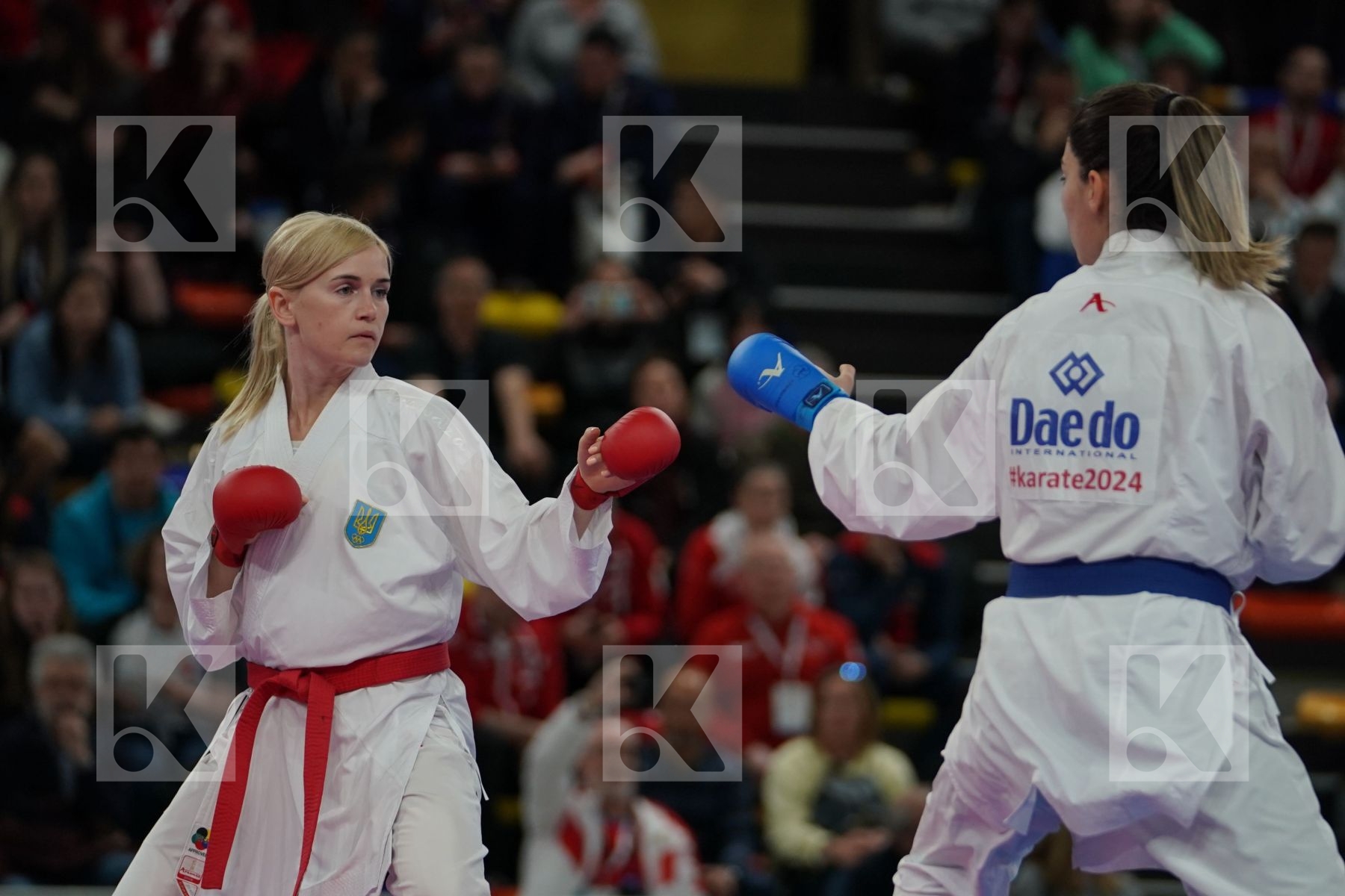 UKRAINE vs TURKEY in Senior Team Female Kumite - Final bout