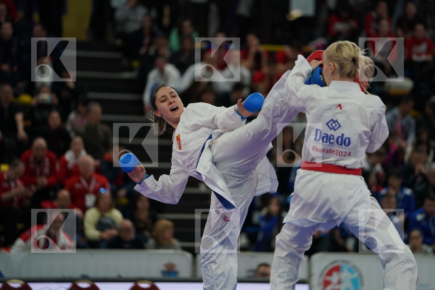 UKRAINE vs TURKEY in Senior Team Female Kumite - Final bout