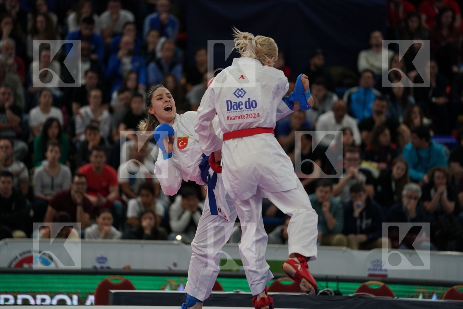 UKRAINE vs TURKEY in Senior Team Female Kumite - Final bout