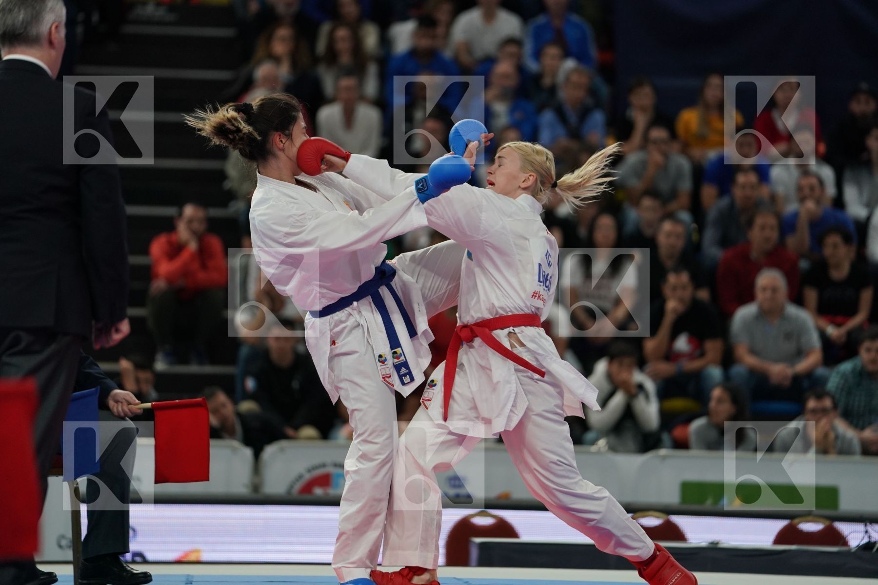 UKRAINE vs TURKEY in Senior Team Female Kumite - Final bout