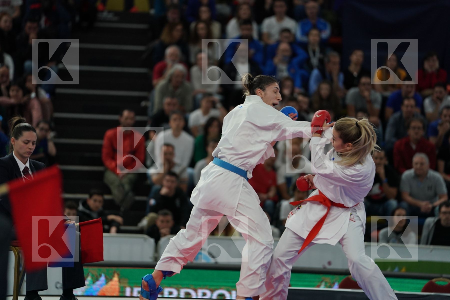 UKRAINE vs TURKEY in Senior Team Female Kumite - Final bout