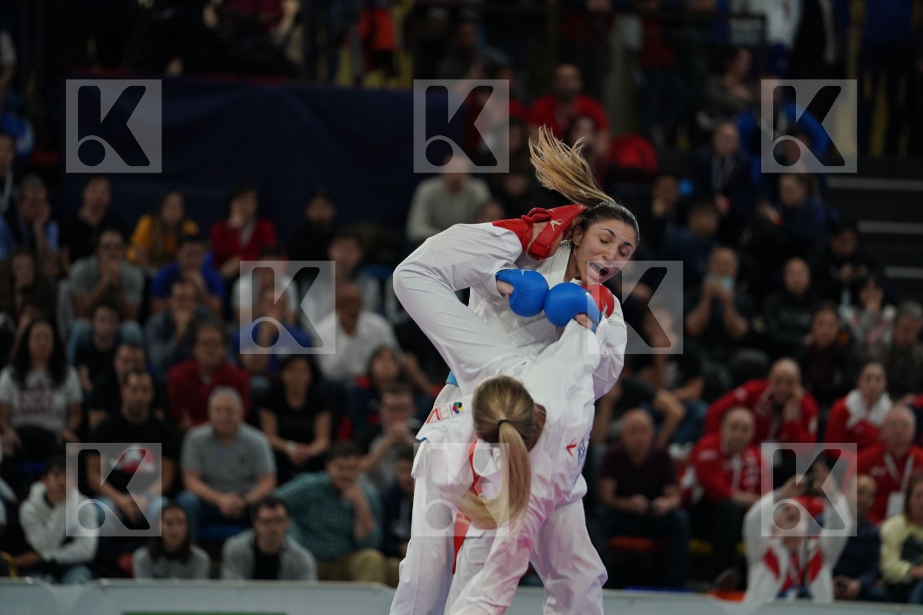 UKRAINE vs TURKEY in Senior Team Female Kumite - Final bout