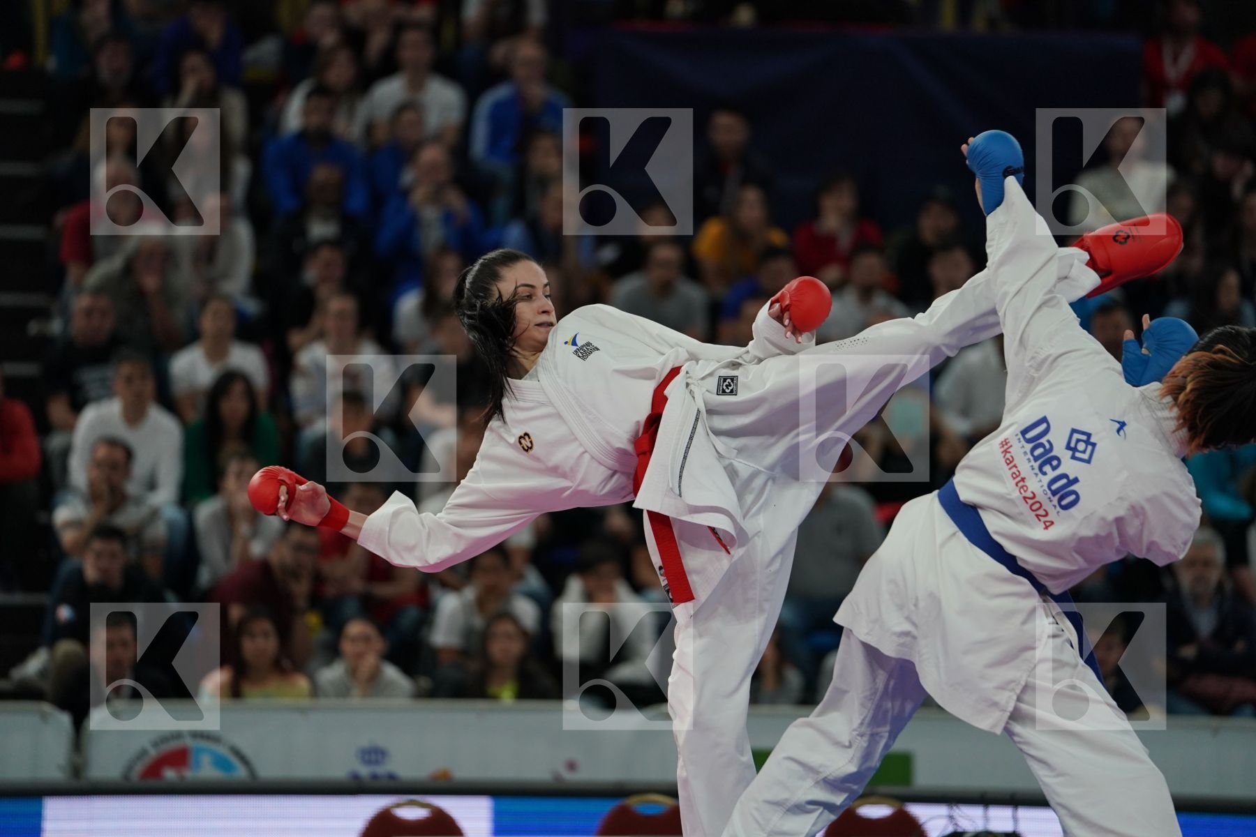 UKRAINE vs TURKEY in Senior Team Female Kumite - Final bout
