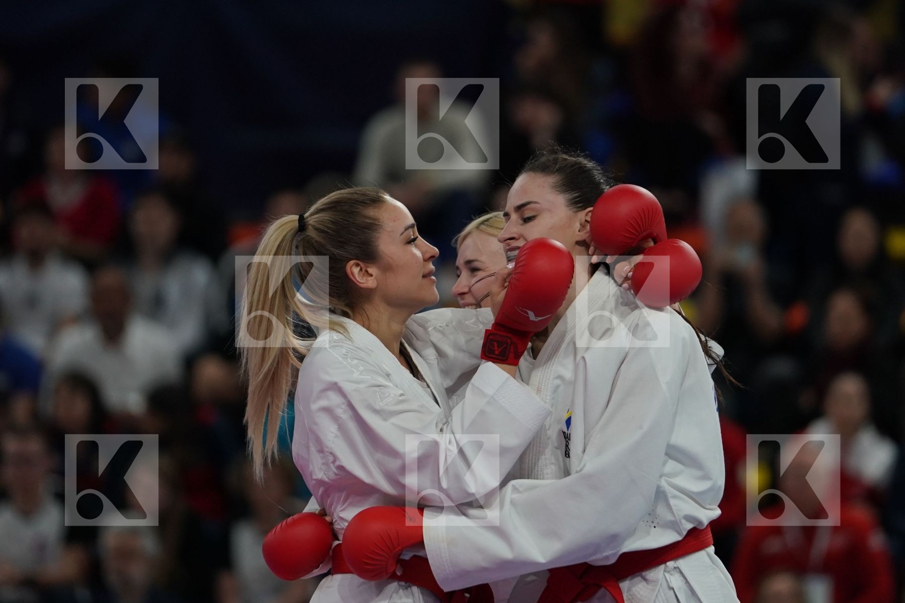 UKRAINE vs TURKEY in Senior Team Female Kumite - Final bout