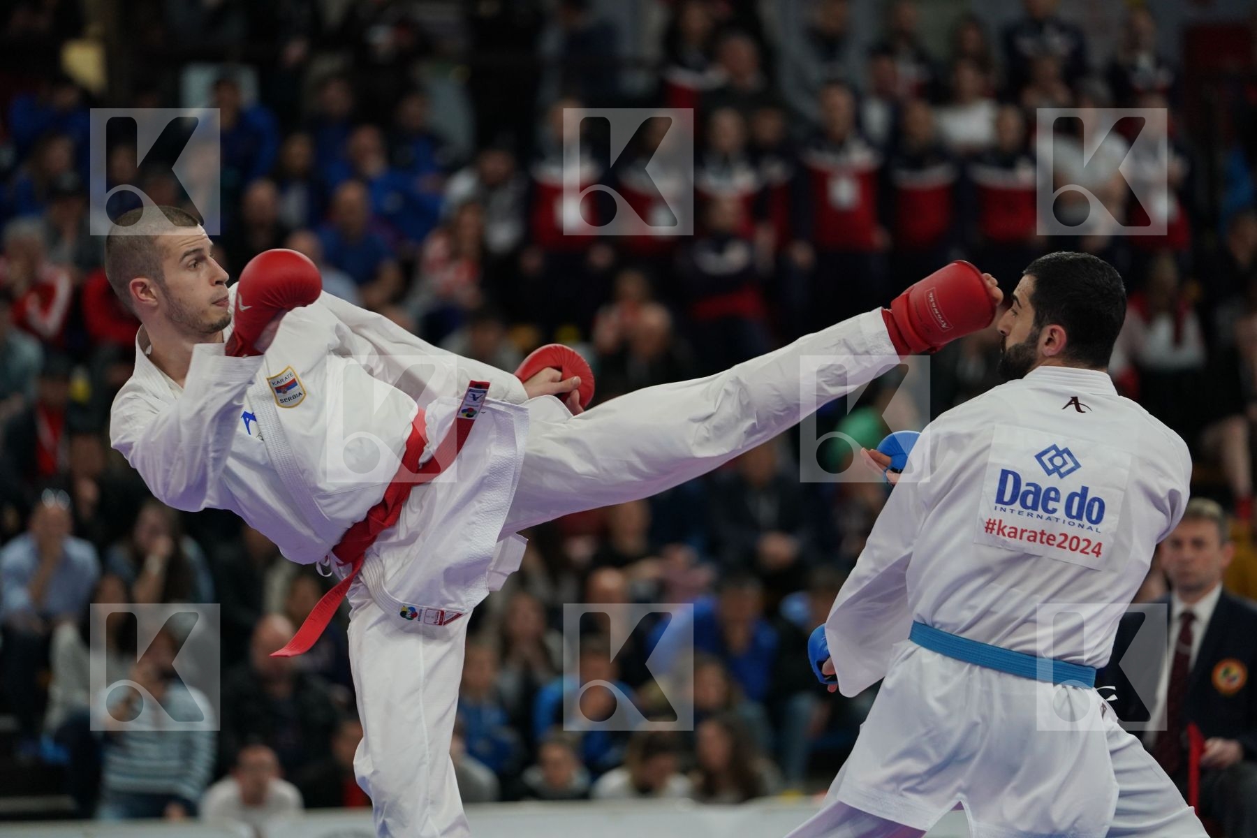 SERBIA vs TURKEY in Senior Team Male Kumite - Final bout