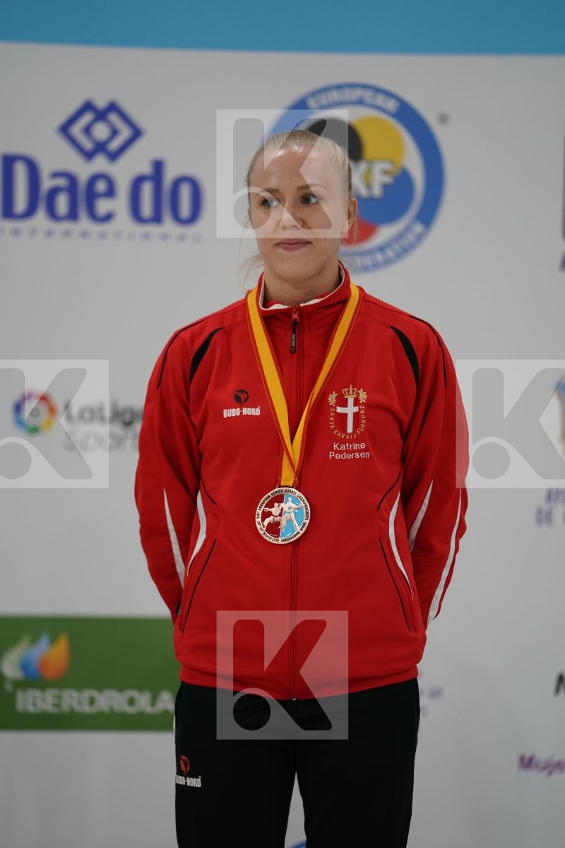 PEDERSEN KATRINE (DENMARK) in Senior Kumite -68 Kg - Podium ceremony