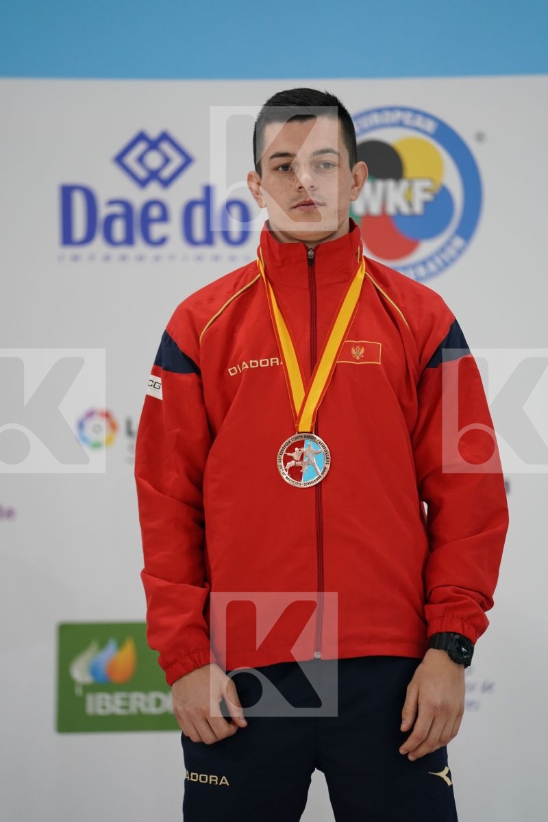 MALOVIC NIKOLA (MONTENEGRO) in Senior Kumite -84 Kg - Podium ceremony