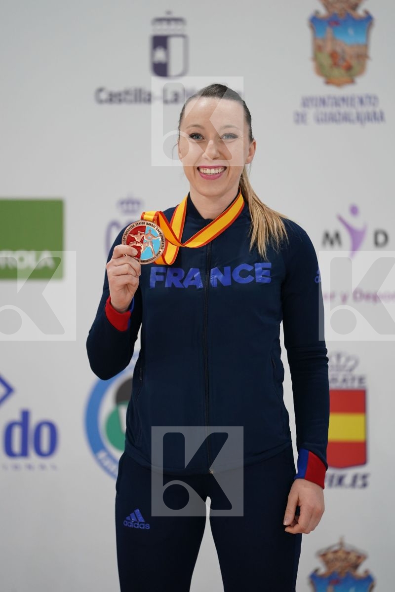 FERACCI ALEXANDRA (FRANCE) in Senior Female Kata - Podium ceremony