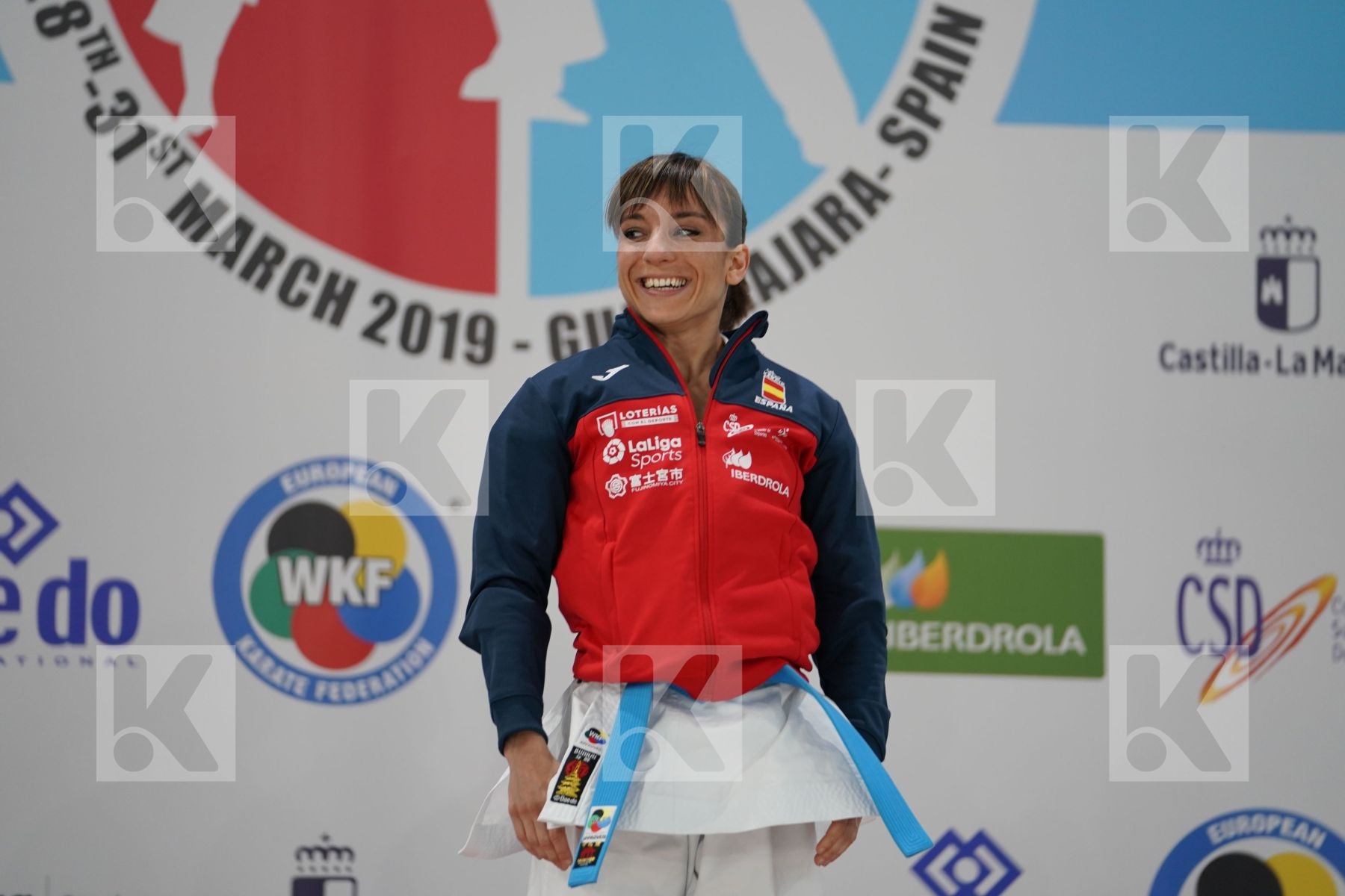 SANCHEZ JAIME SANDRA (SPAIN) in Senior Female Kata - Podium ceremony