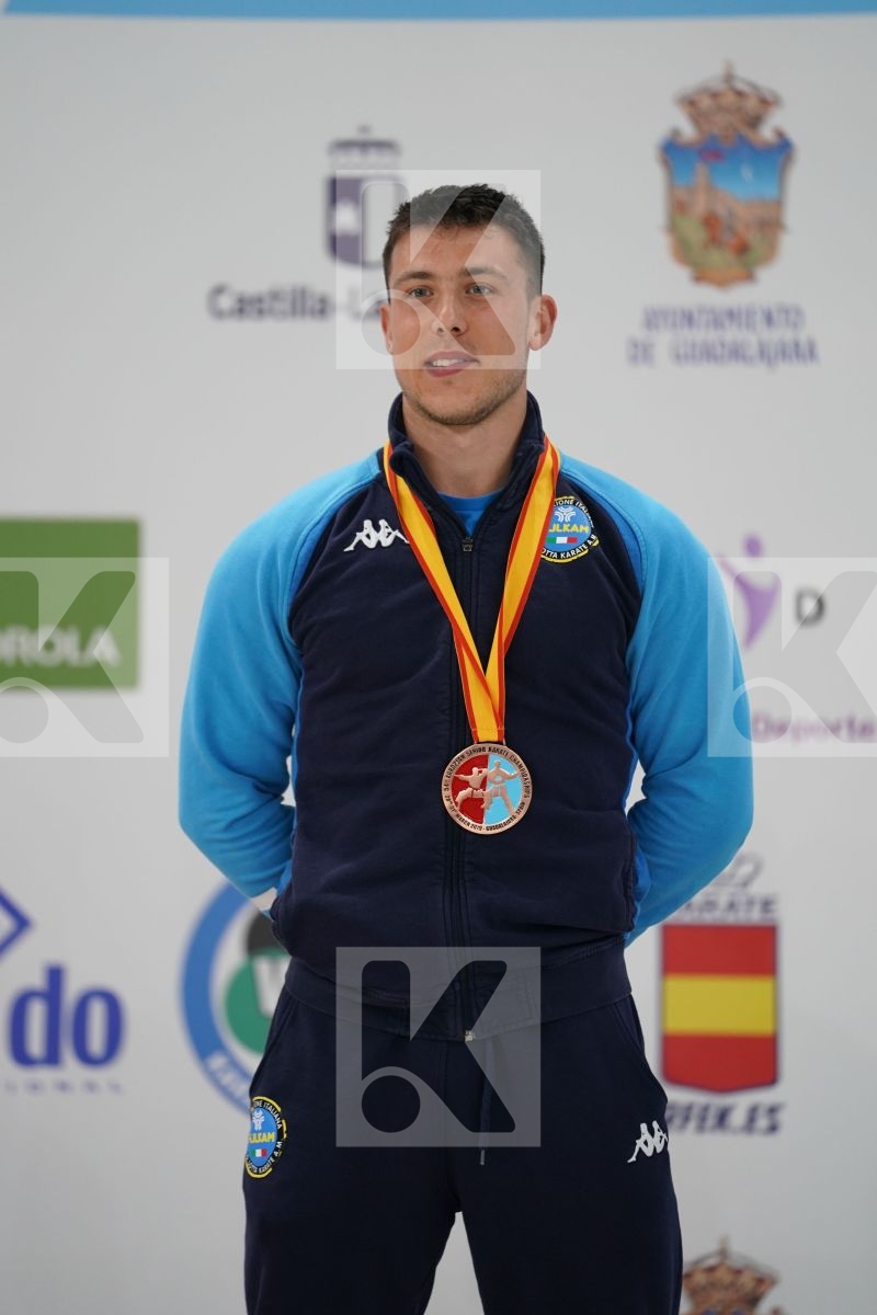 BUSATO MATTIA (ITALY) in Senior Male Kata - Podium ceremony