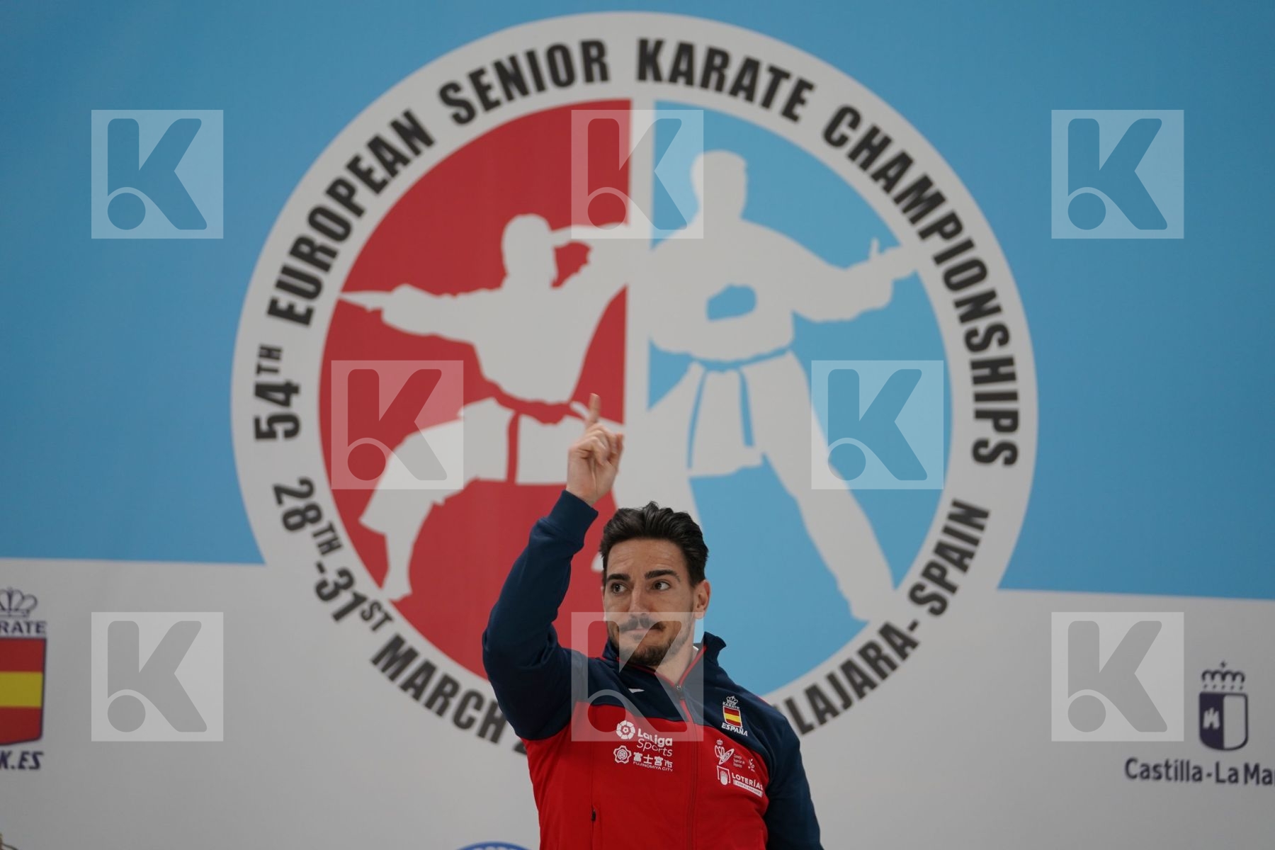 QUINTERO CAPDEVILA DAMIAN HUGO (SPAIN) in Senior Male Kata - Podium ceremony