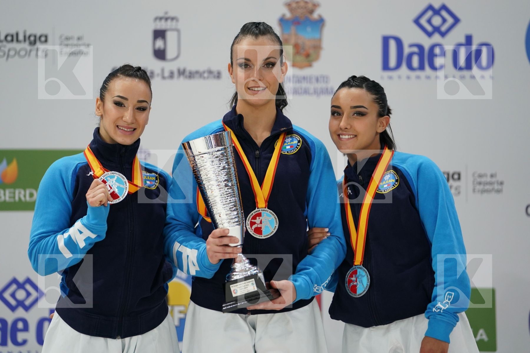 ITALY in Senior Team Female Kata - Podium ceremony