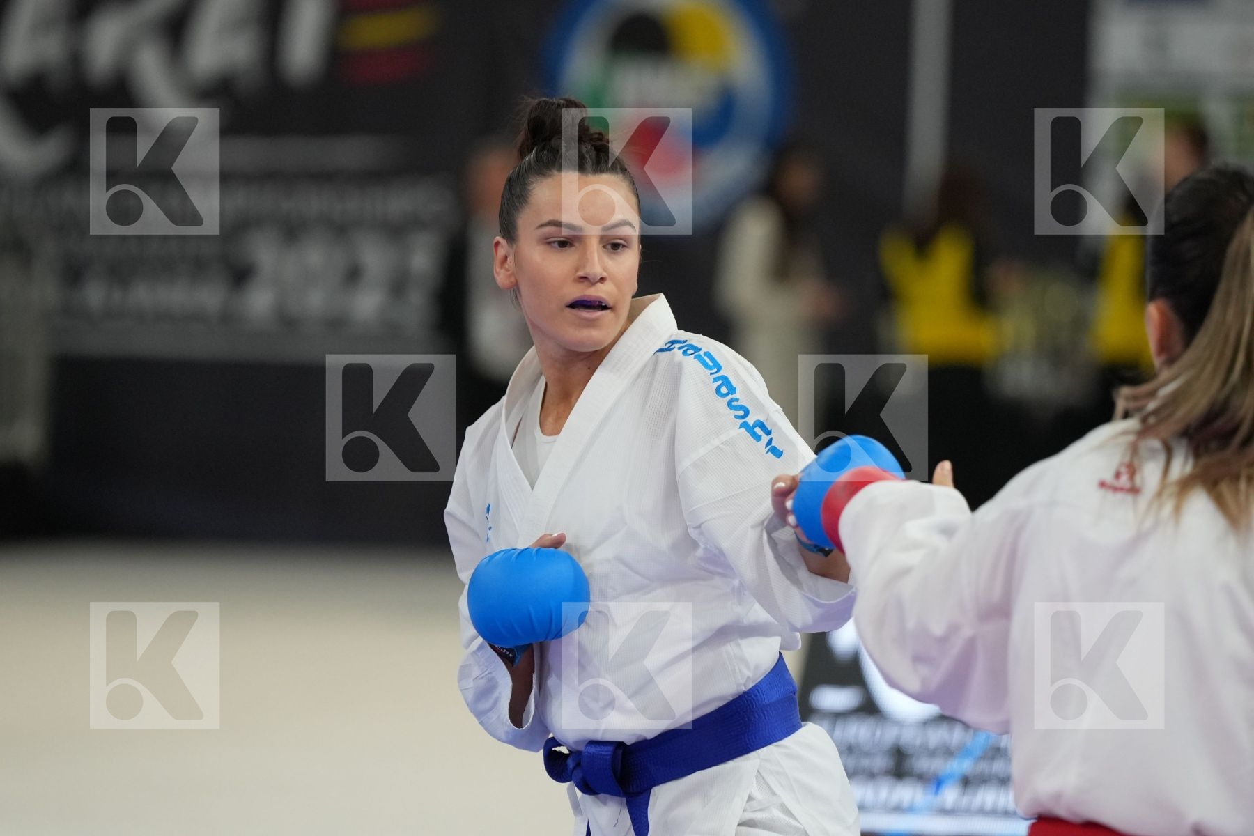 HOCAOGLU AKYOL MELTEM (TURKEY) vs GARCIA NANCY (FRANCE) in Female Kumite 68+ Kg - bronze bout