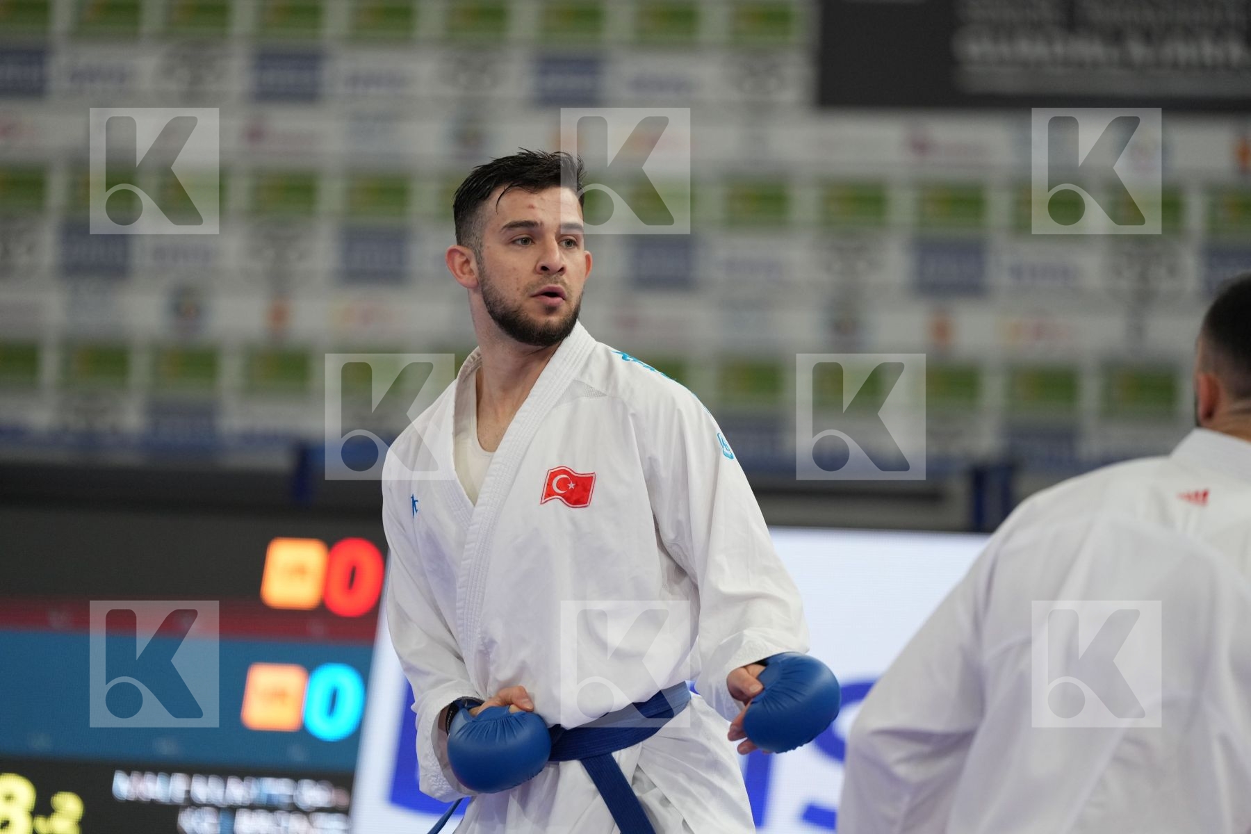 KVESIC ANDJELO (CROATIA) vs SEN FATIH (TURKEY) in Male Kumite 84+ Kg - bronze bout