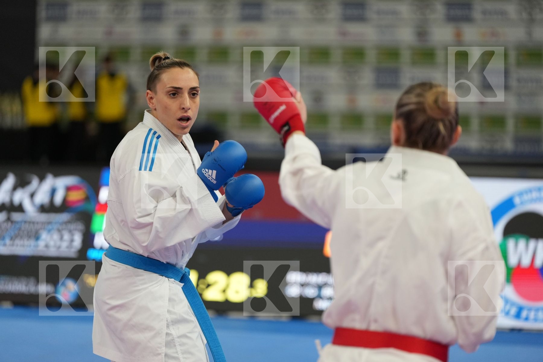 AGIER ALIZEE (FRANCE) vs SEMERARO SILVIA (ITALY) in Female Kumite -68 Kg - bronze bout