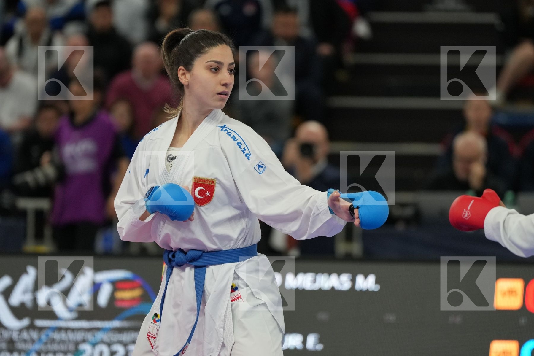NIETO MEJIAS MARIA ISABEL (SPAIN) vs ELTEMUR EDA (TURKEY) in Female Kumite -68 Kg - bronze bout