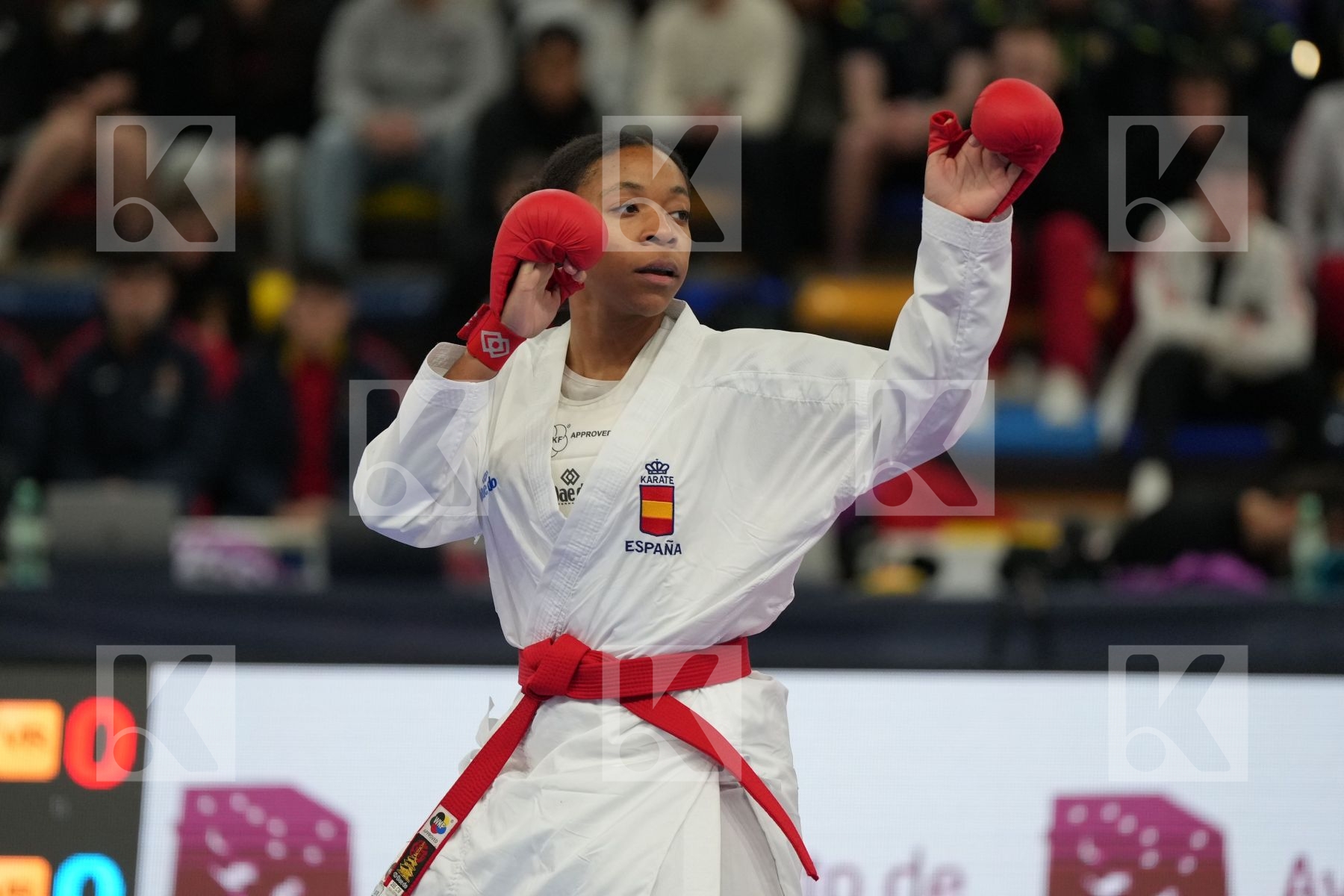 NIETO MEJIAS MARIA ISABEL (SPAIN) vs ELTEMUR EDA (TURKEY) in Female Kumite -68 Kg - bronze bout