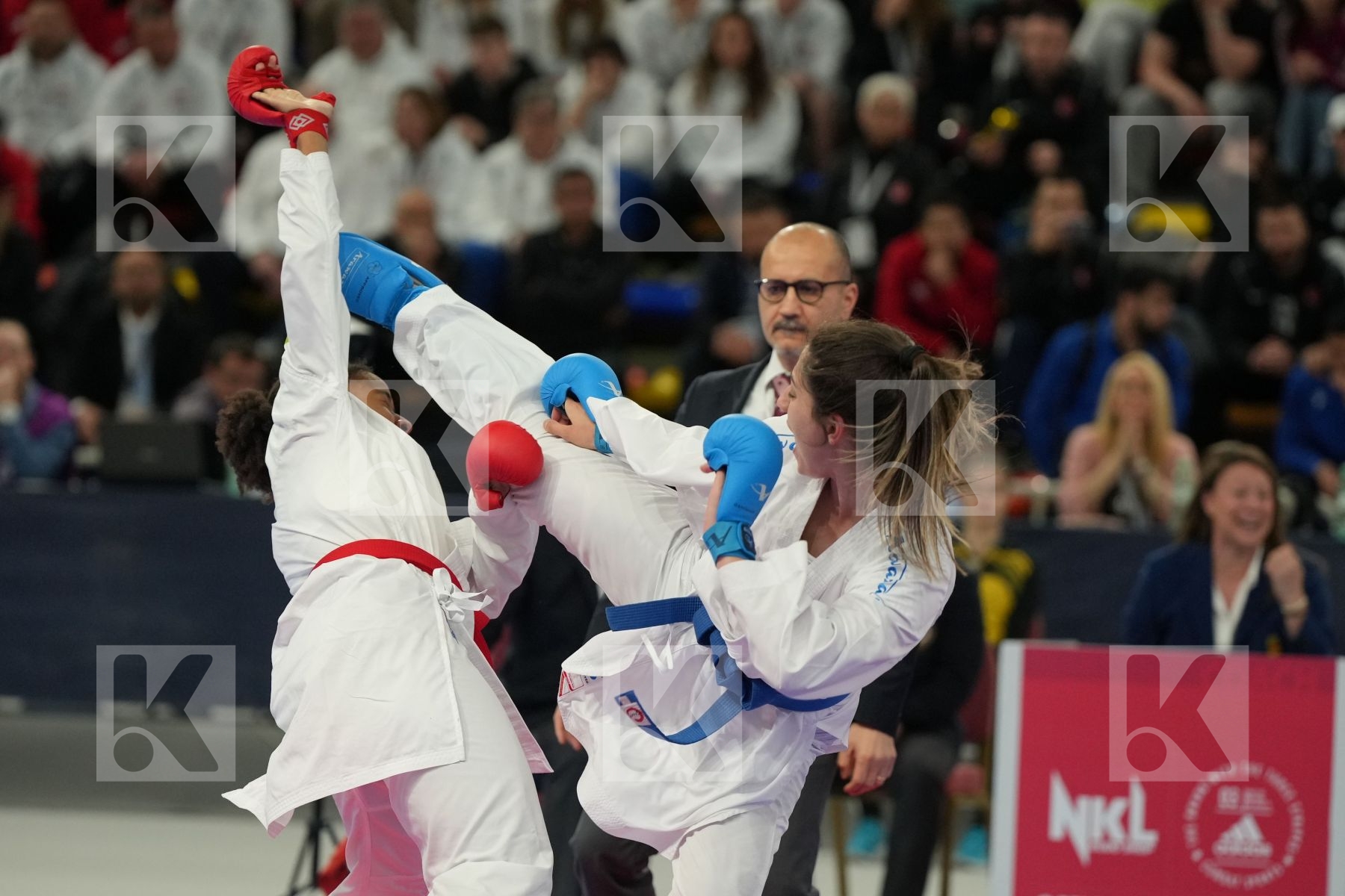 NIETO MEJIAS MARIA ISABEL (SPAIN) vs ELTEMUR EDA (TURKEY) in Female Kumite -68 Kg - bronze bout