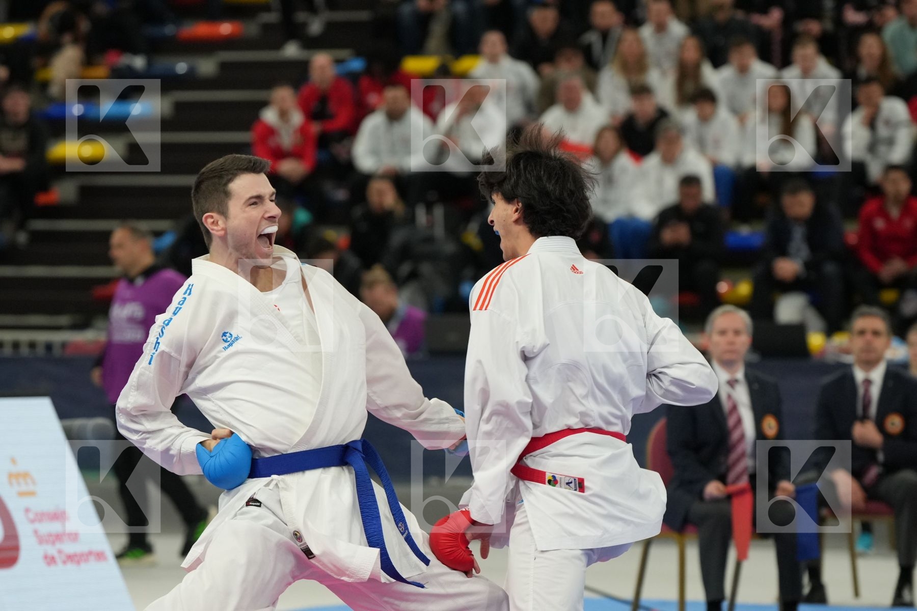 VASADZE LUKA (GEO) vs TIMMERMANS BRIAN (NETHERLAND) in Male Kumite -84 Kg - bronze bout
