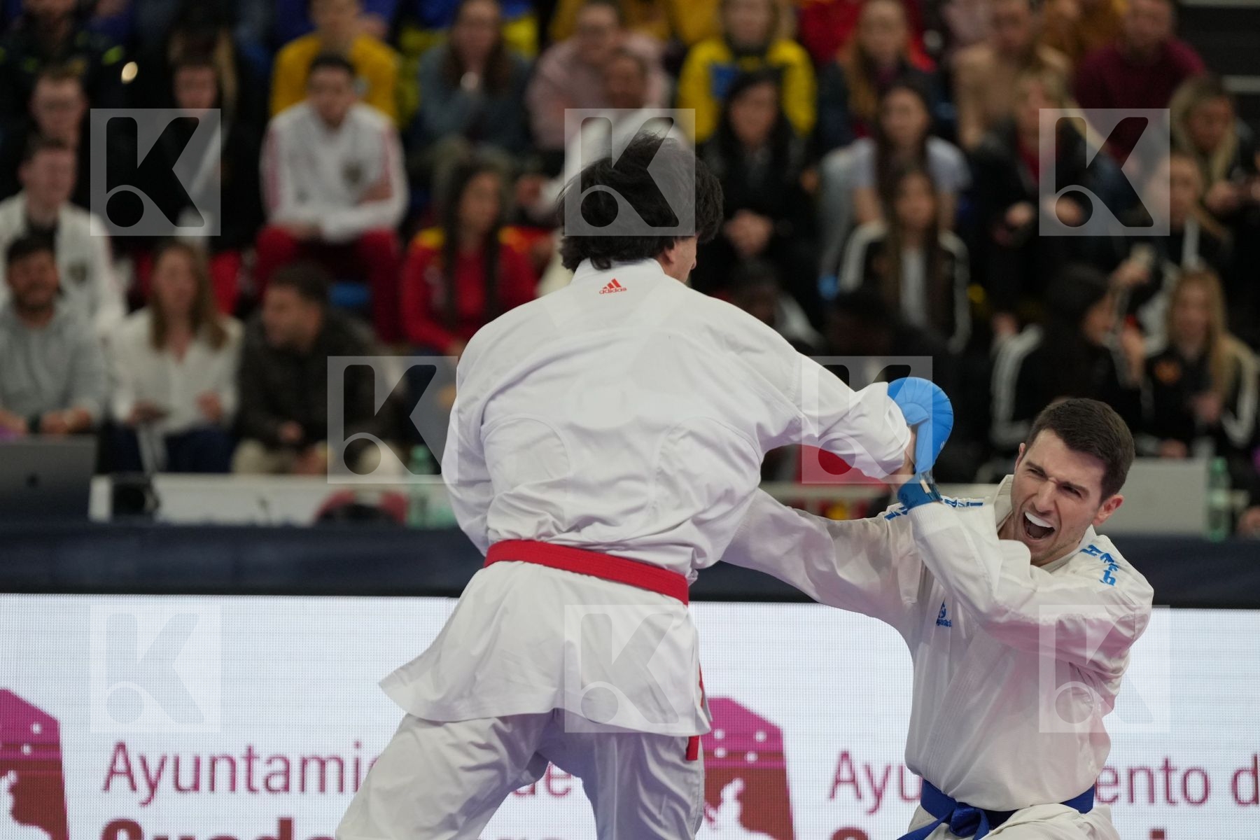 VASADZE LUKA (GEO) vs TIMMERMANS BRIAN (NETHERLAND) in Male Kumite -84 Kg - bronze bout