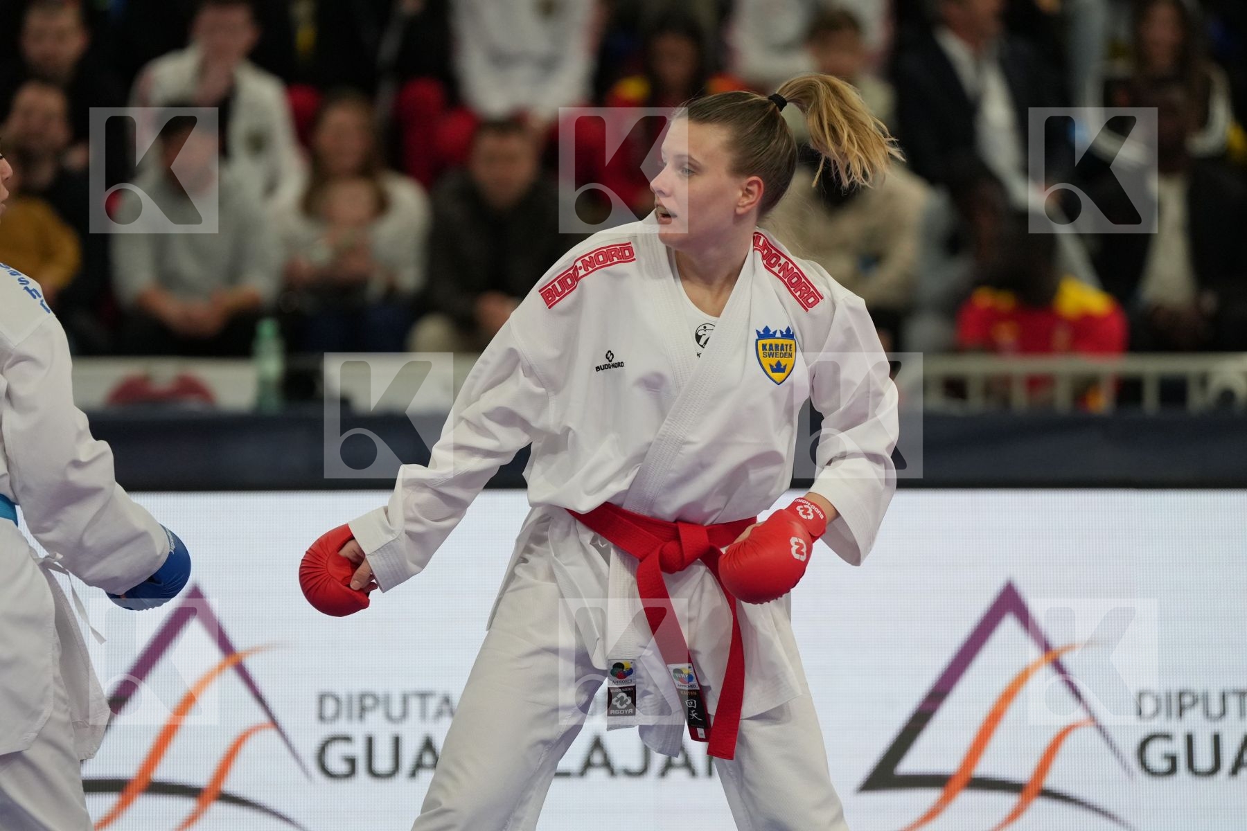 NILSSON ANNA-JOHANNA (SWEDEN) vs GOZUTOK GULBAHAR (TURKEY) in Female Kumite -61 Kg - bronze bout