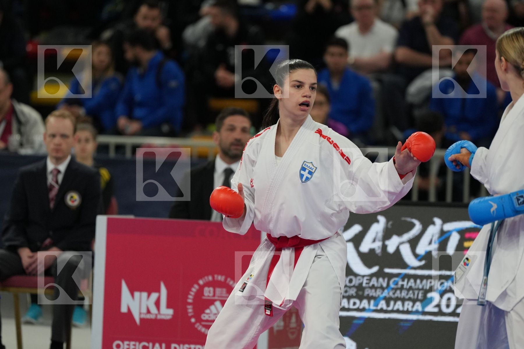 CHRYSOPOULOU KONSTANTINA (GREECE) vs SIVERT LAURA (FRANCE) in Female Kumite -61 Kg - bronze bout