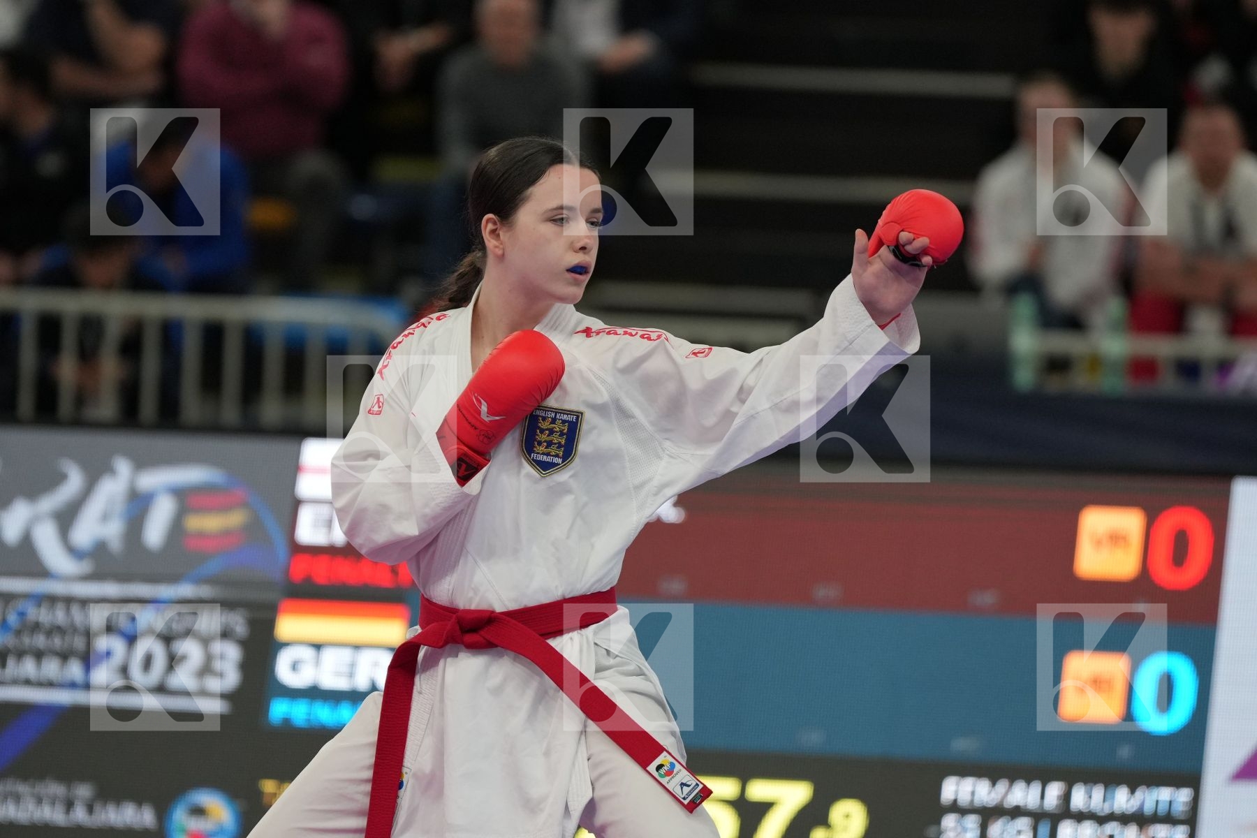 VINCENT ROBIN (ENGLAND) vs BUGUR GIZEM (GERMANY) in Female Kumite -55 Kg - bronze bout
