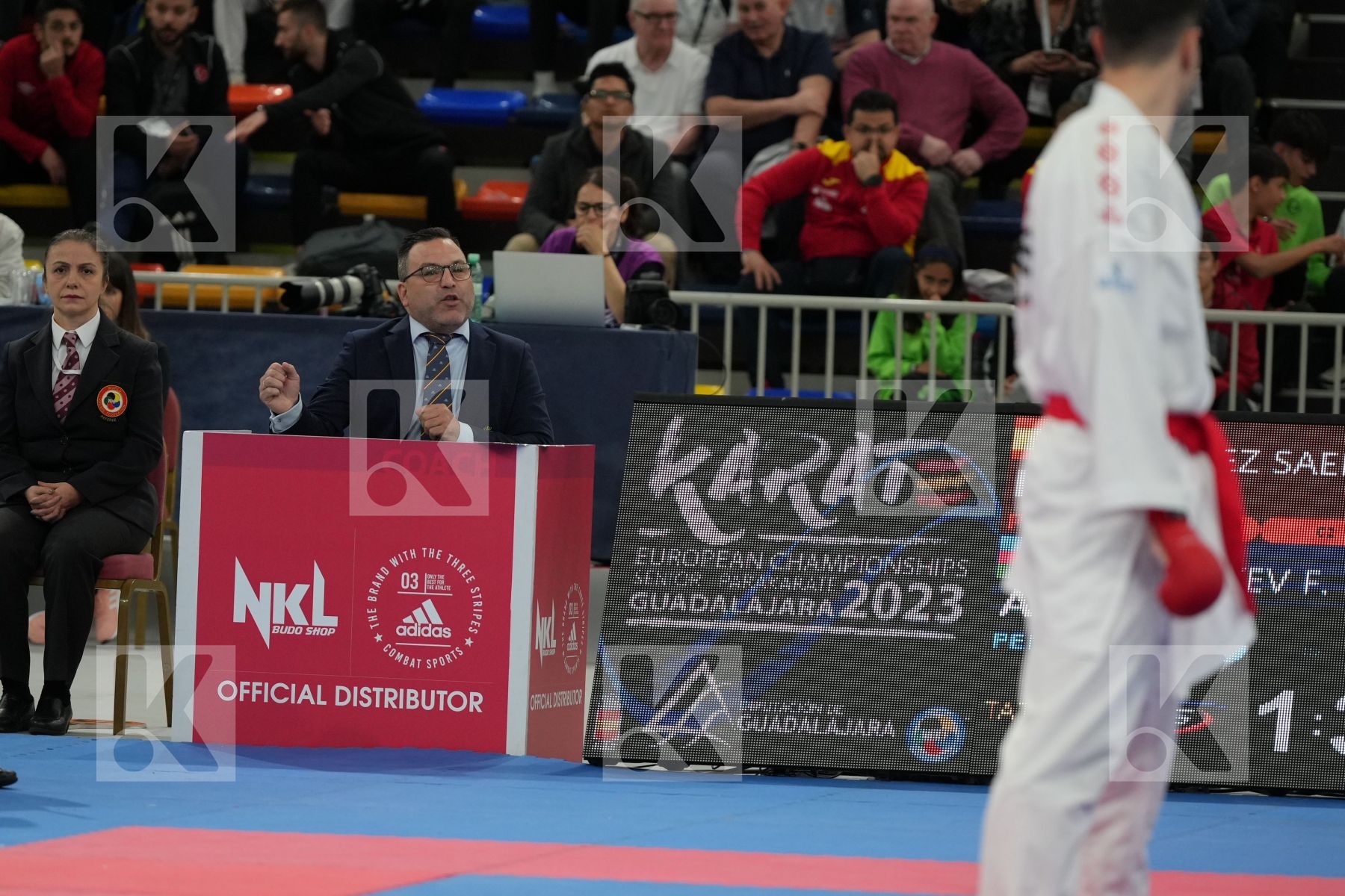 IBANEZ SAENZ-TORRE RODRIGO (SPAIN) vs AGHAYEV FARID (AZERBAIJAN) in Male Kumite -75 Kg - bronze bout