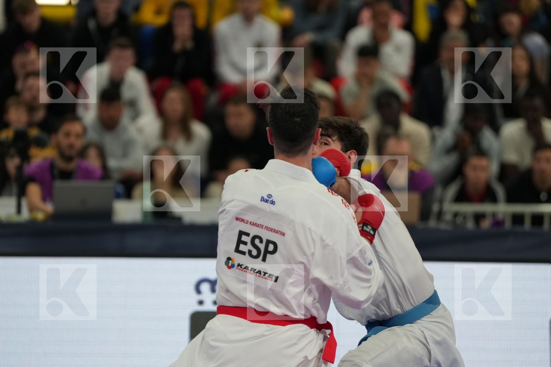 IBANEZ SAENZ-TORRE RODRIGO (SPAIN) vs AGHAYEV FARID (AZERBAIJAN) in Male Kumite -75 Kg - bronze bout