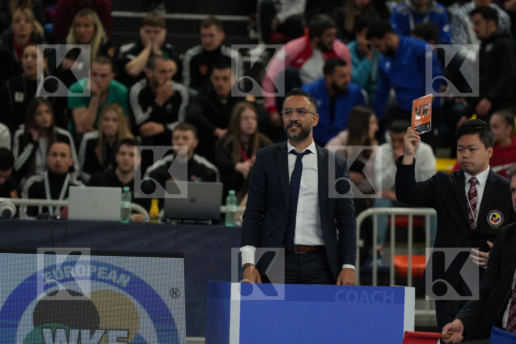 MIKULIC NEMANJA (MONTENEGRO) vs MAHAUDEN QUENTIN (BELGIUM) in Male Kumite -75 Kg - bronze bout