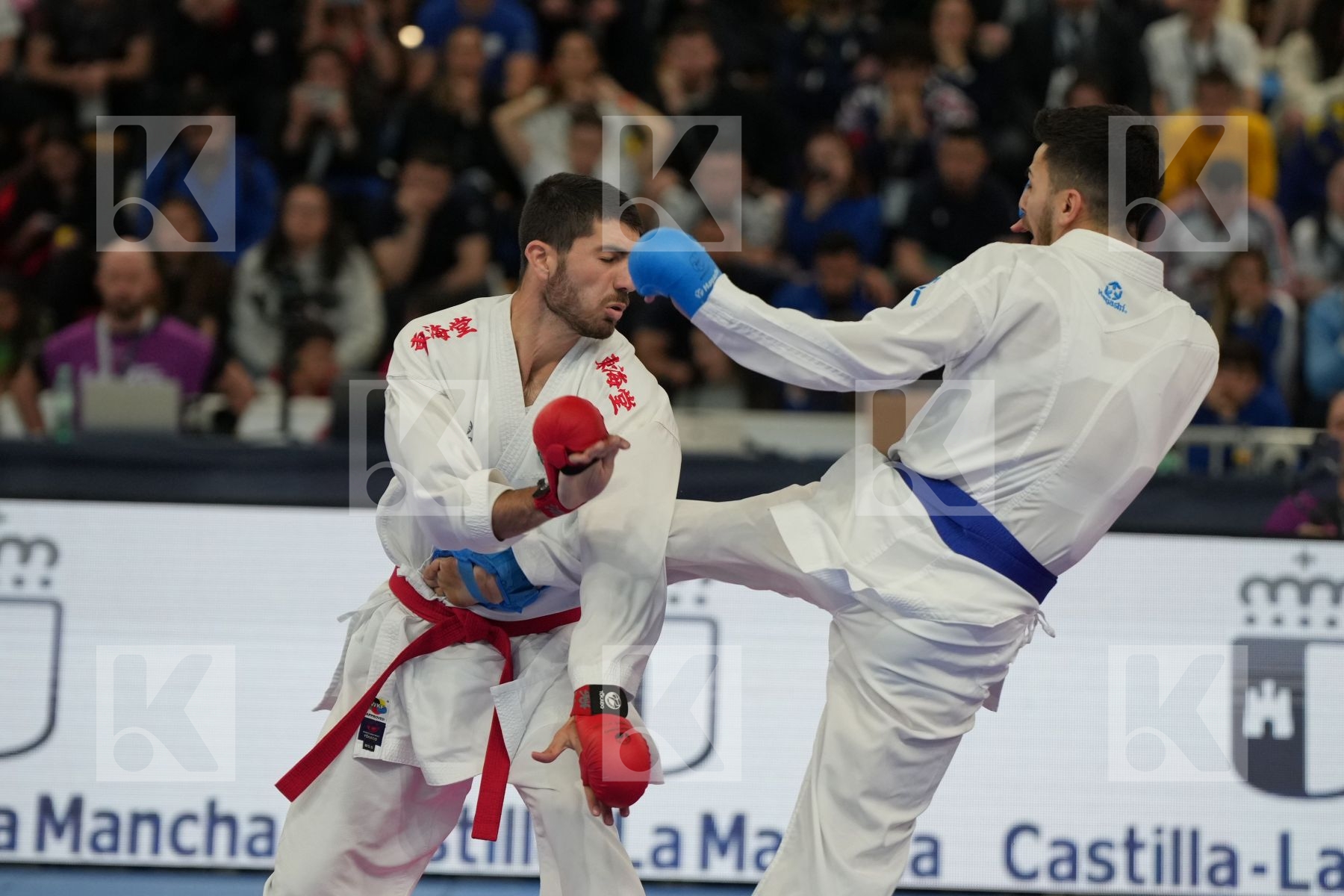 GEHTBARG RONEN (ISRAEL) vs SAMDAN ERAY (TURKEY) in Male Kumite -60 Kg - bronze bout