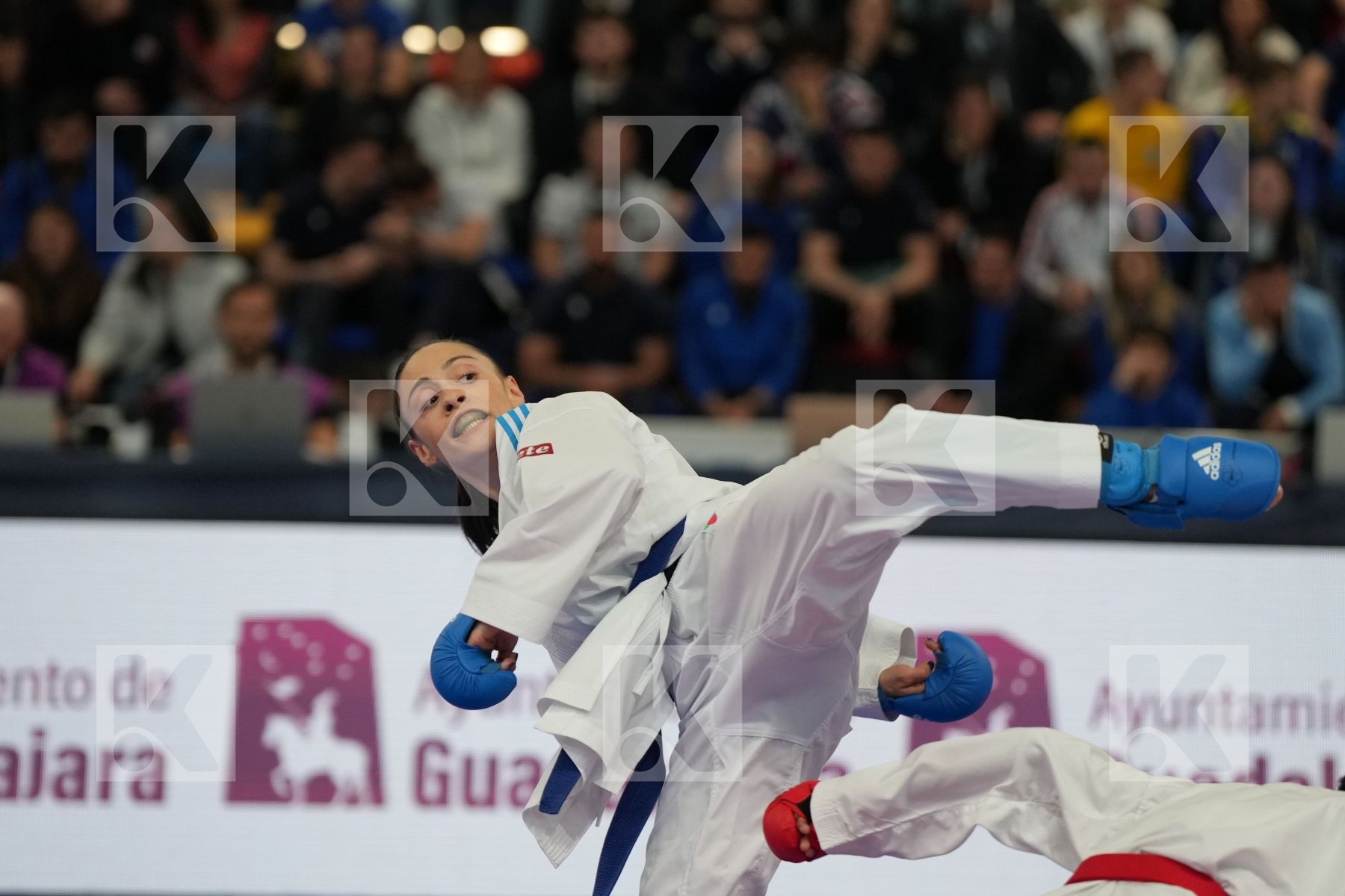 AHMED NISWA (FRANCE) vs PERFETTO ERMINIA (ITALY) in Female Kumite -50 Kg - bronze bout