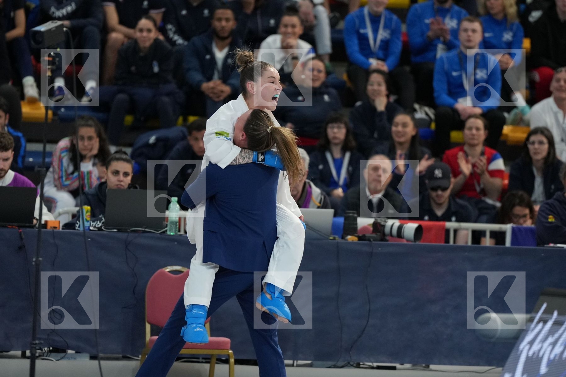 TEYMUROVA FIDAN (AZERBAIJAN) vs GOMEZ MORALES NADIA (SPAIN) in Female Kumite -50 Kg - bronze bout