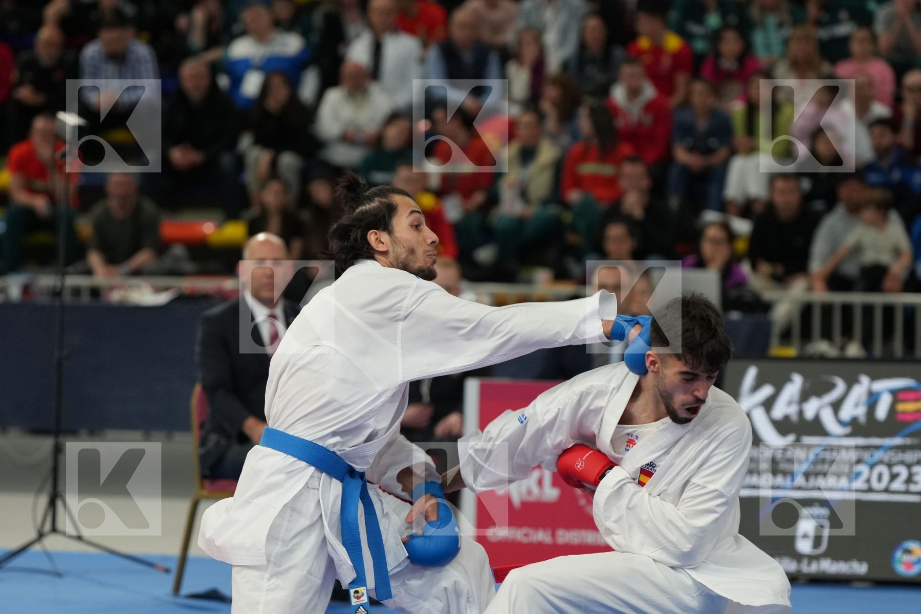 DELESTAL JIMENO FERNANDO (SPAIN) vs UYGUR BURAK (TURKEY) in Male Kumite -67 Kg - bronze bout