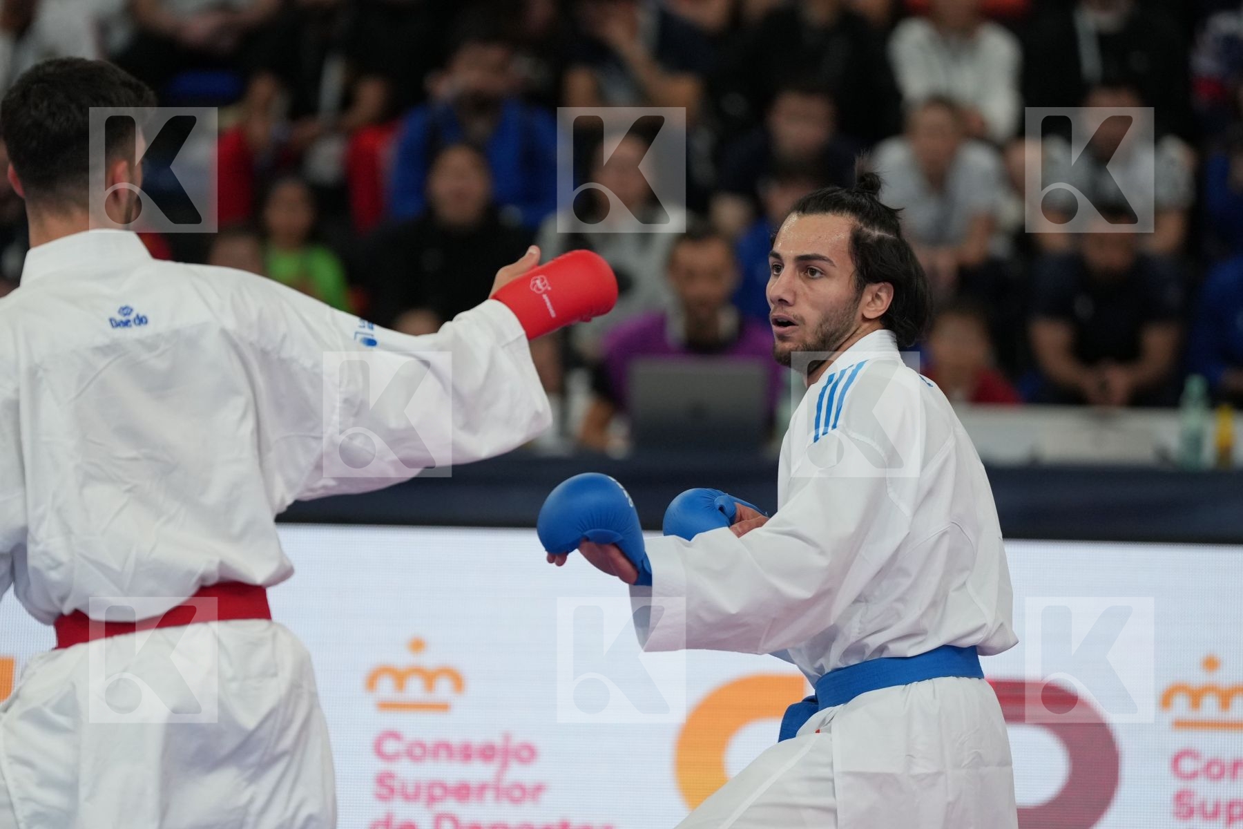 DELESTAL JIMENO FERNANDO (SPAIN) vs UYGUR BURAK (TURKEY) in Male Kumite -67 Kg - bronze bout