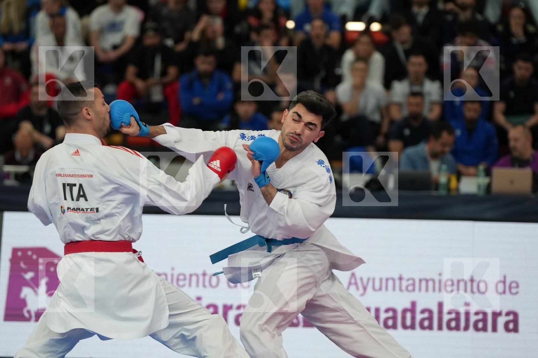 MARESCA LUCA (ITALY) vs AGHALARZADE TURAL (AZERBAIJAN) in Male Kumite -67 Kg - bronze bout
