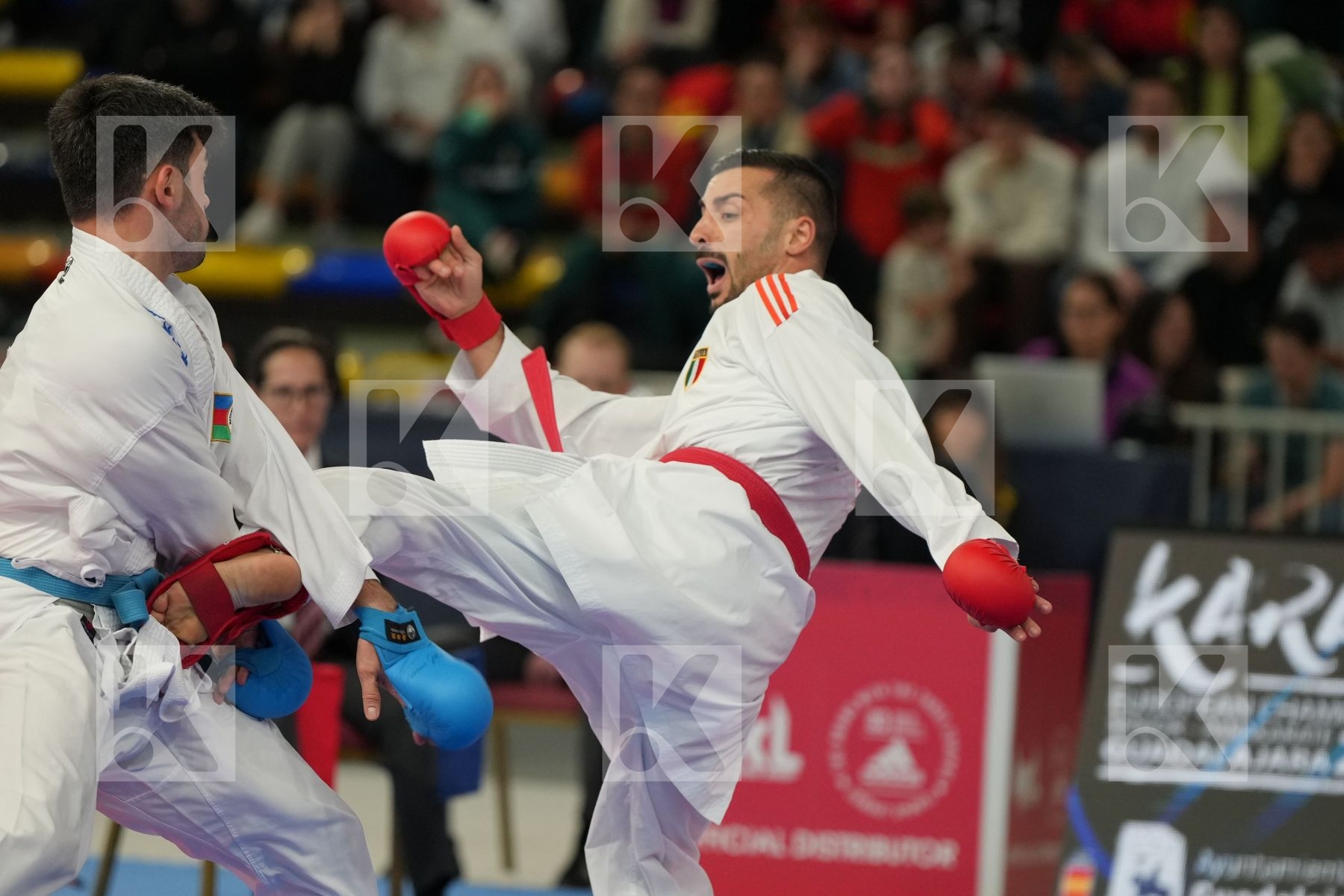 MARESCA LUCA (ITALY) vs AGHALARZADE TURAL (AZERBAIJAN) in Male Kumite -67 Kg - bronze bout