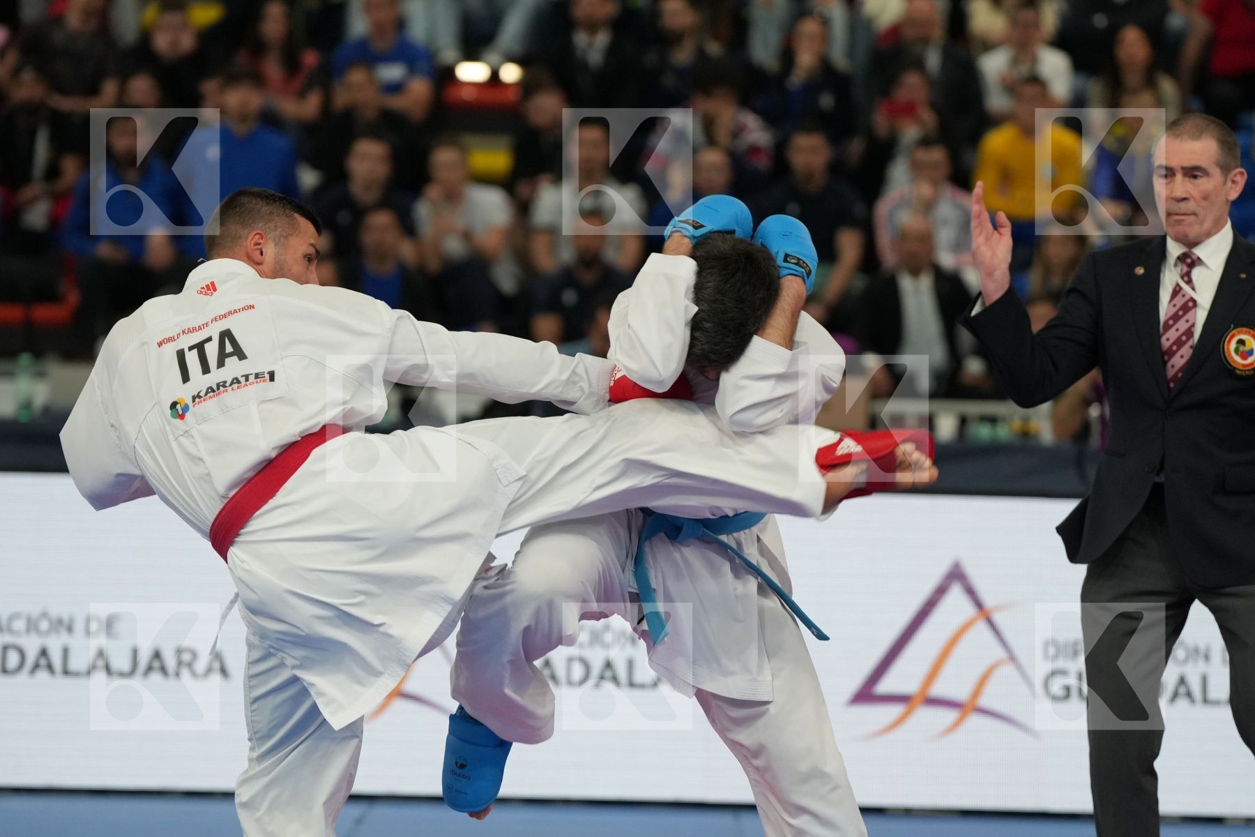 MARESCA LUCA (ITALY) vs AGHALARZADE TURAL (AZERBAIJAN) in Male Kumite -67 Kg - bronze bout