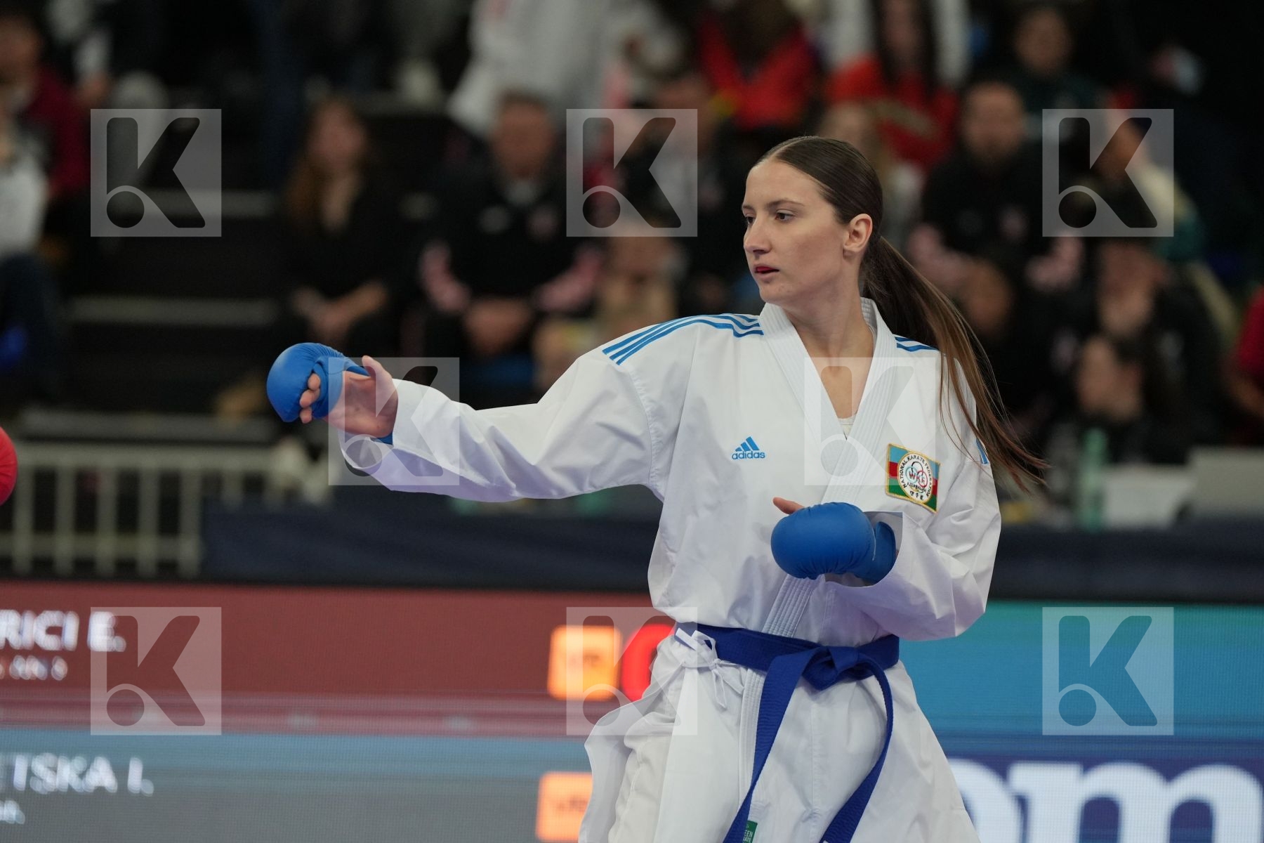 QUIRICI ELENA (SWITZERLAND) vs ZARETSKA IRYNA (AZERBAIJAN) in Female Kumite -68 Kg - Final bout