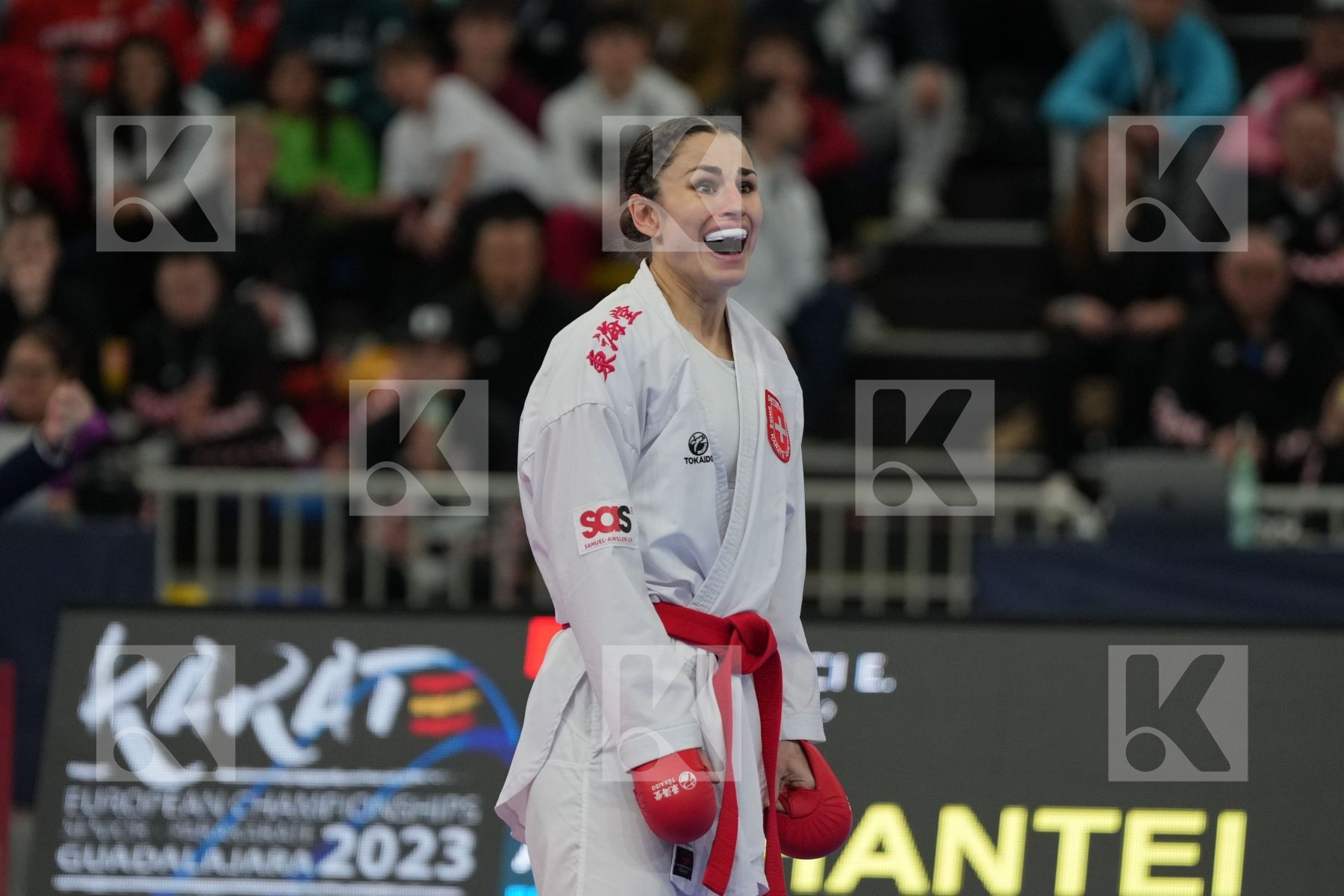 QUIRICI ELENA (SWITZERLAND) vs ZARETSKA IRYNA (AZERBAIJAN) in Female Kumite -68 Kg - Final bout