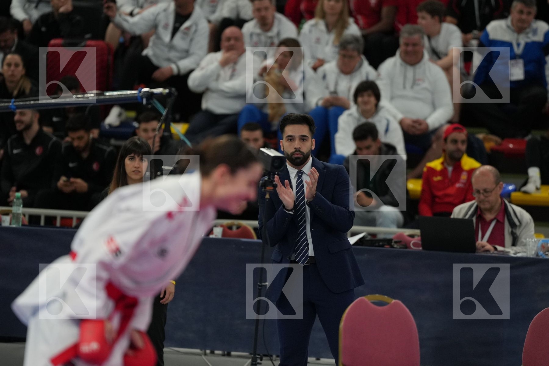 QUIRICI ELENA (SWITZERLAND) vs ZARETSKA IRYNA (AZERBAIJAN) in Female Kumite -68 Kg - Final bout