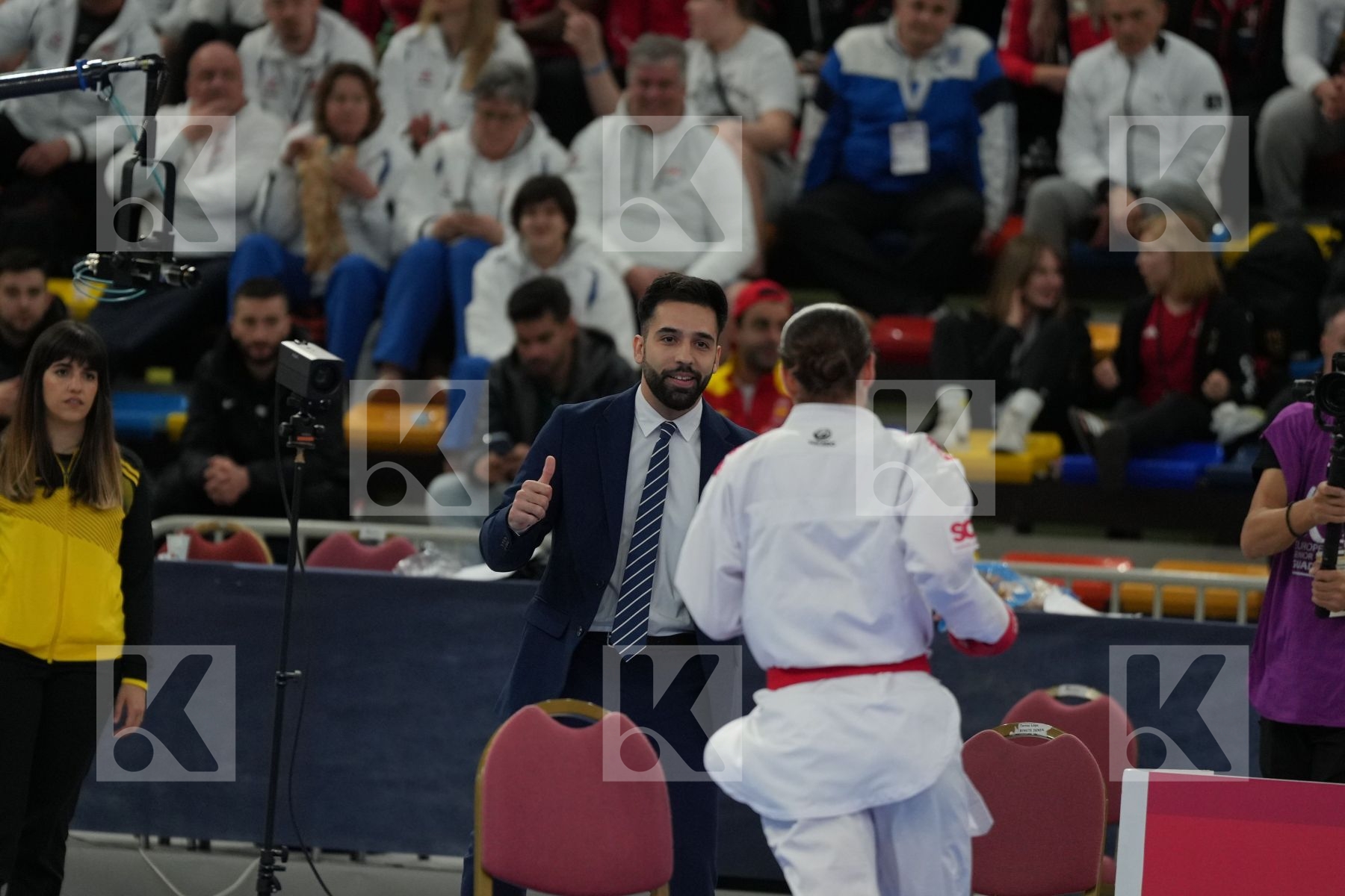 QUIRICI ELENA (SWITZERLAND) vs ZARETSKA IRYNA (AZERBAIJAN) in Female Kumite -68 Kg - Final bout