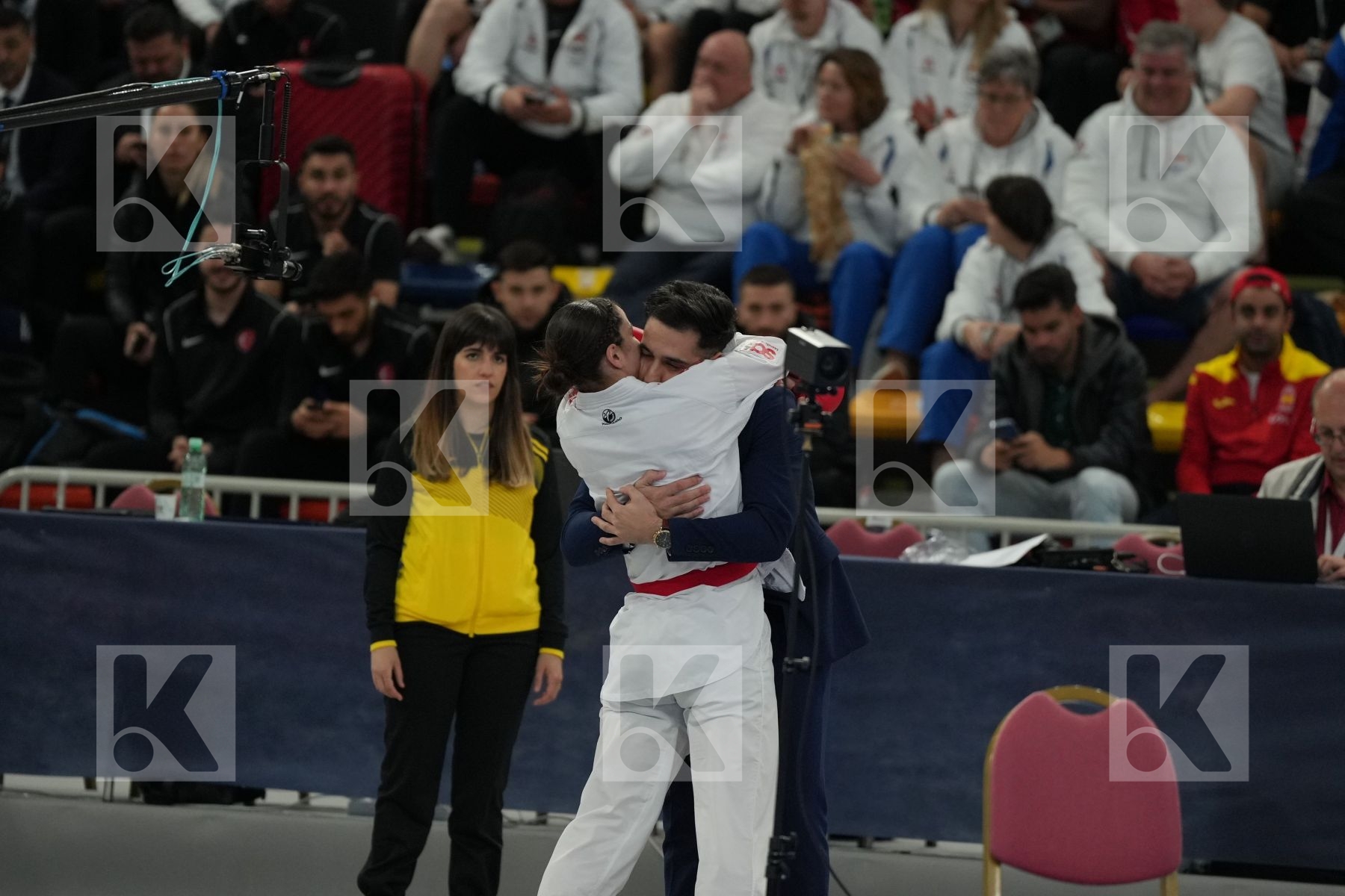 QUIRICI ELENA (SWITZERLAND) vs ZARETSKA IRYNA (AZERBAIJAN) in Female Kumite -68 Kg - Final bout