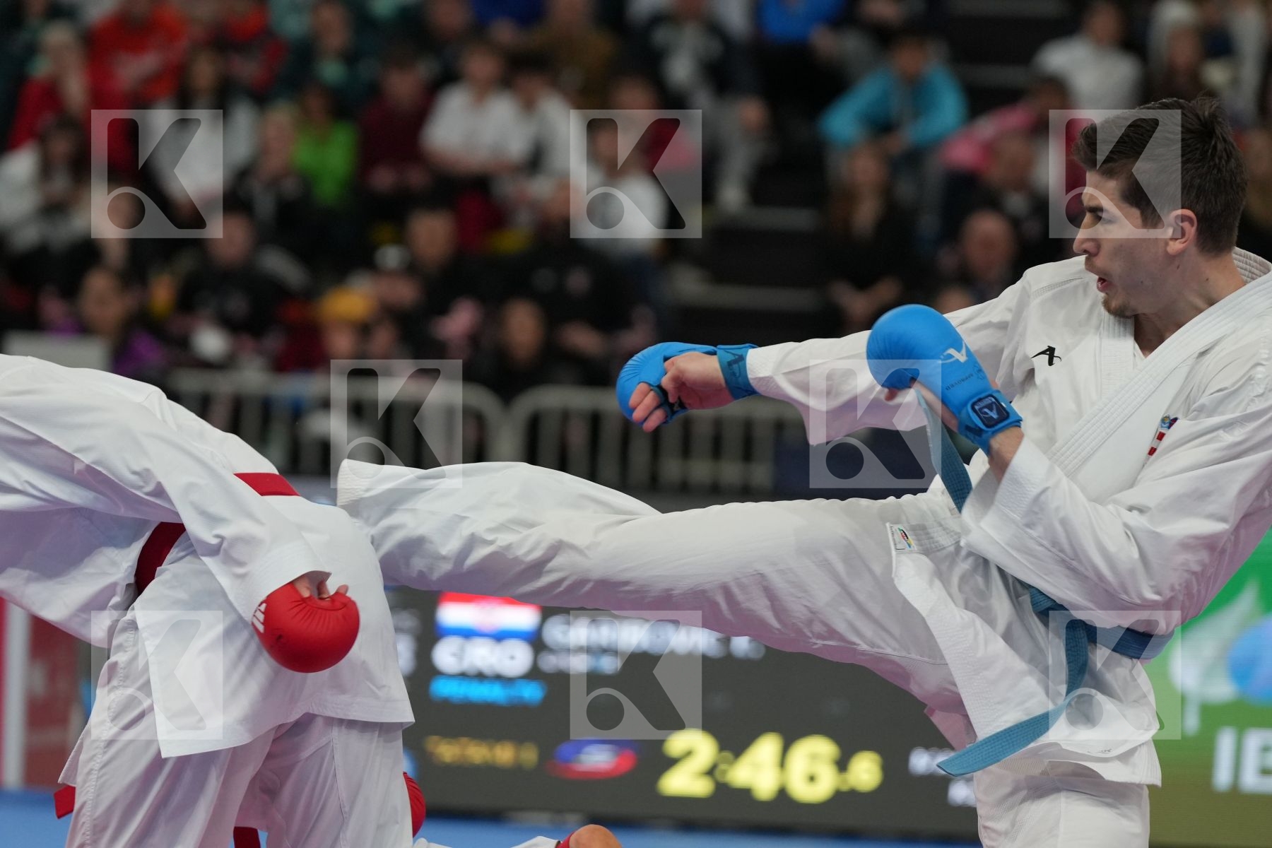 MARTINA MICHELE (ITALY) vs GARIBOVIC ENES (CROATIA) in Male Kumite -84 Kg - Final bout