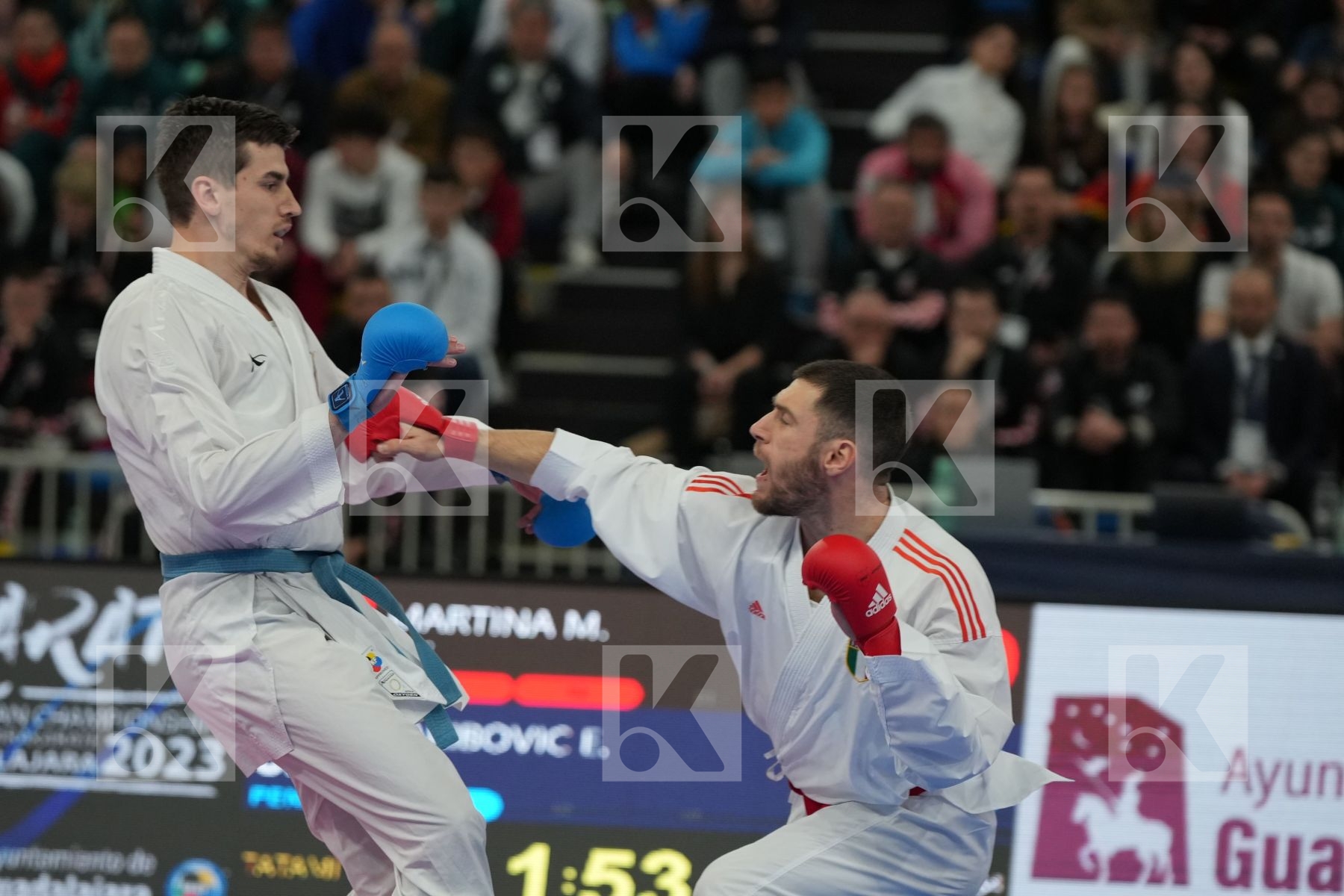 MARTINA MICHELE (ITALY) vs GARIBOVIC ENES (CROATIA) in Male Kumite -84 Kg - Final bout