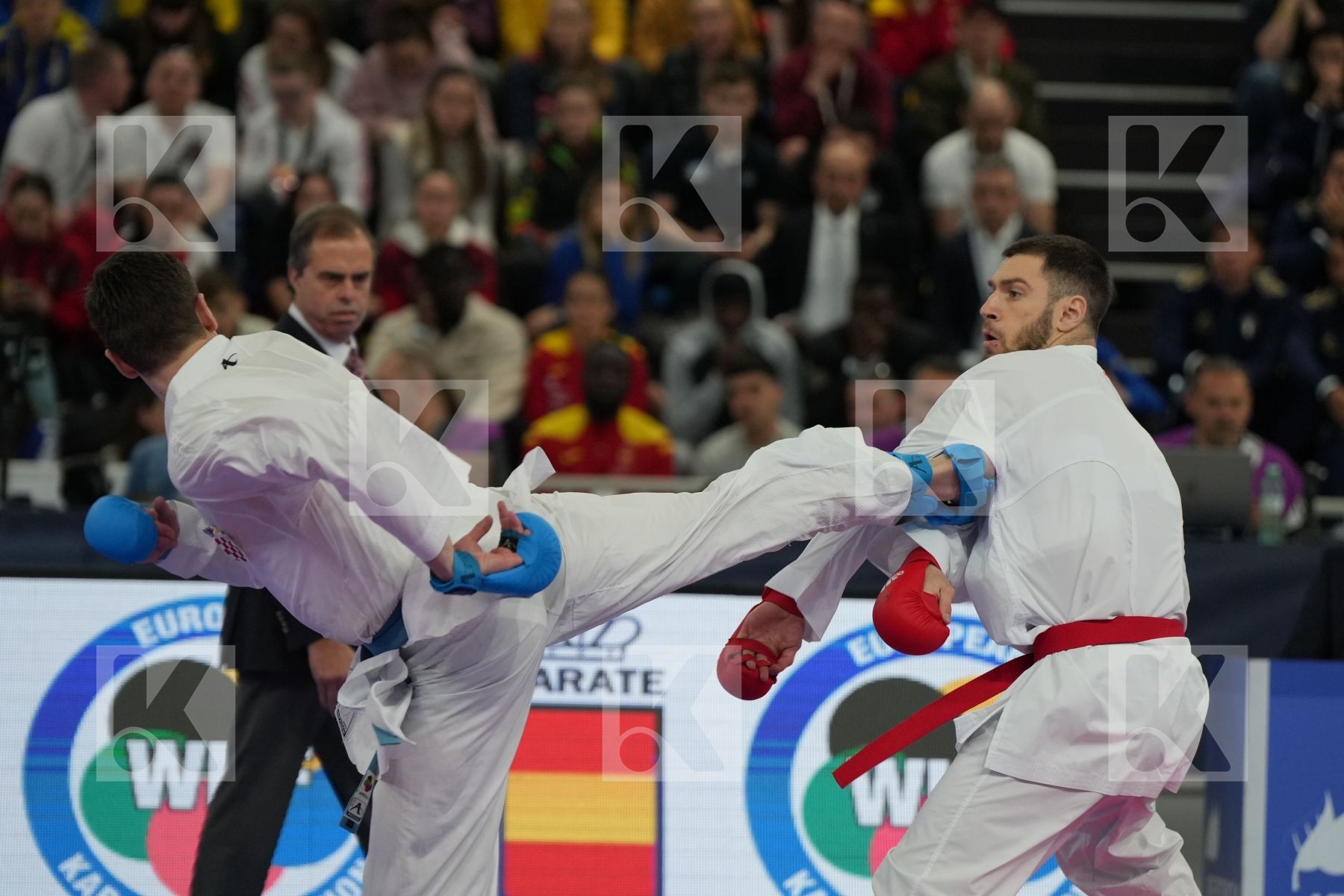 MARTINA MICHELE (ITALY) vs GARIBOVIC ENES (CROATIA) in Male Kumite -84 Kg - Final bout